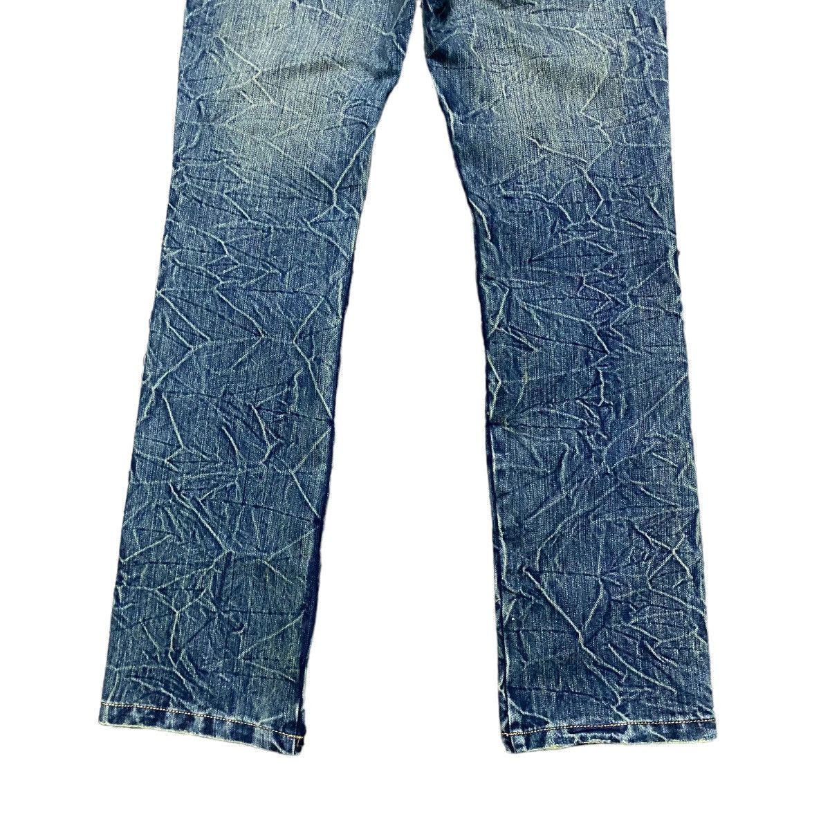 Distressed Denim - BEACH SOUND Gold Stitch Denim Flare Jeans - 13