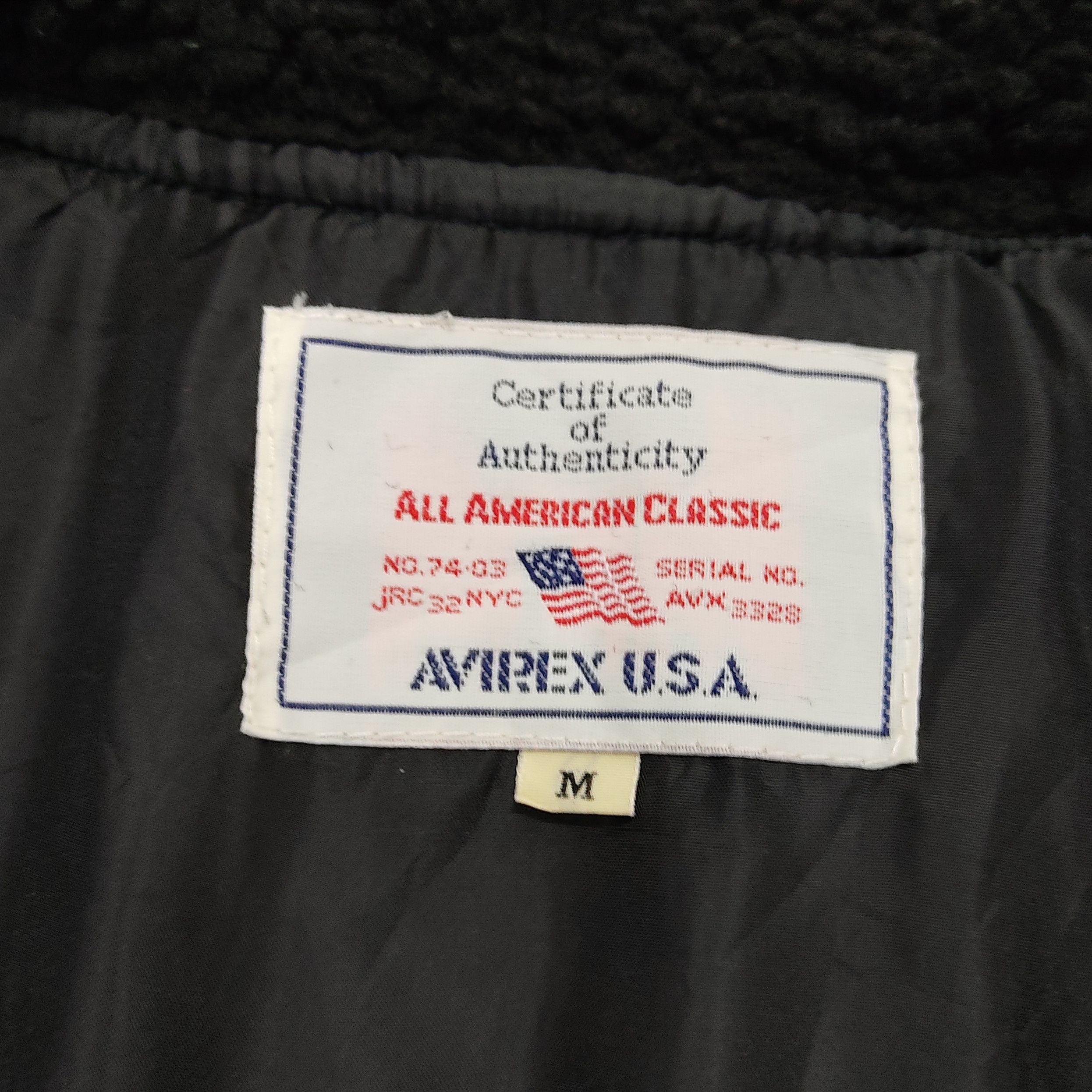 AVIREX Type B-3 Flight Bikers Black Rugged Jacket - 11