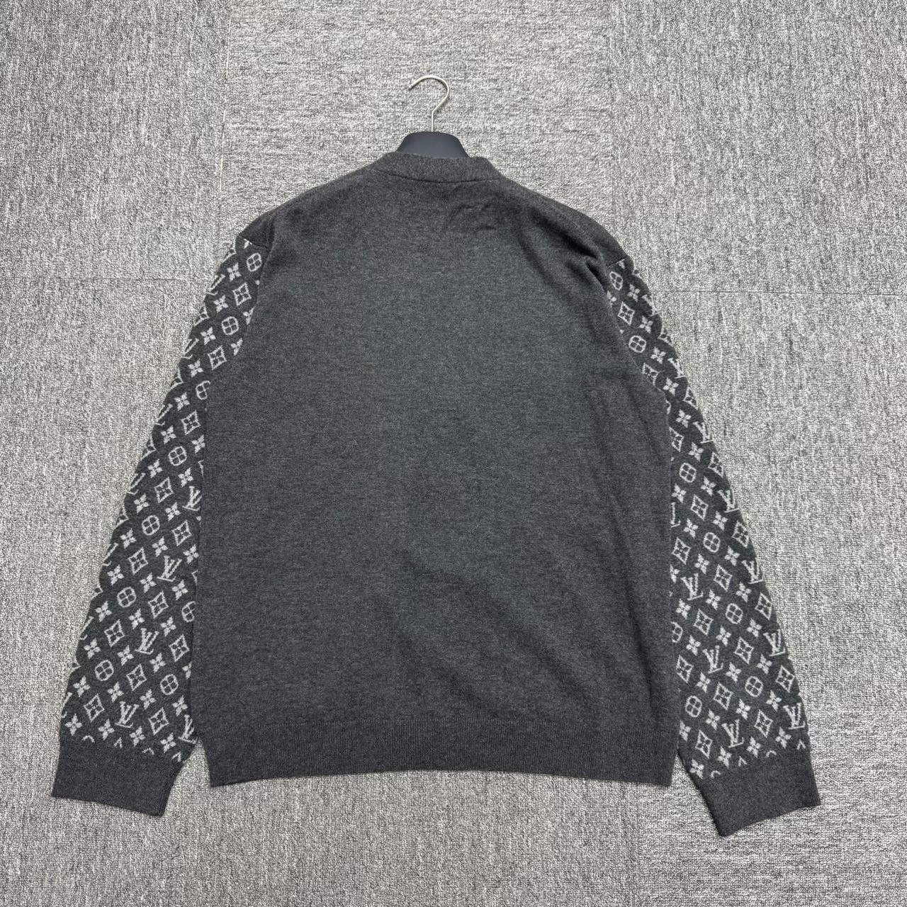 Louis vuitton lv arm full print monogram wool cardigan - 2
