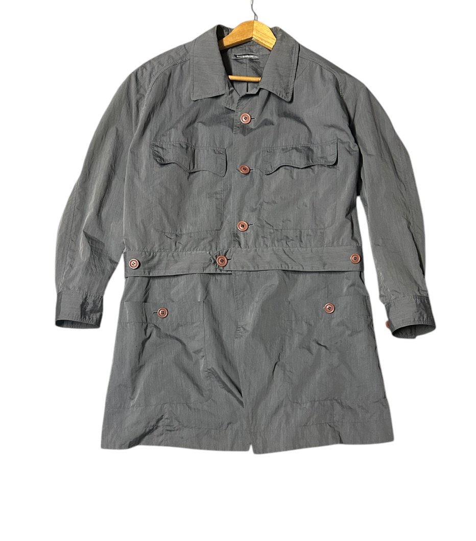 80s Issey Miyake long jacket detachable to bomber jacket - 3