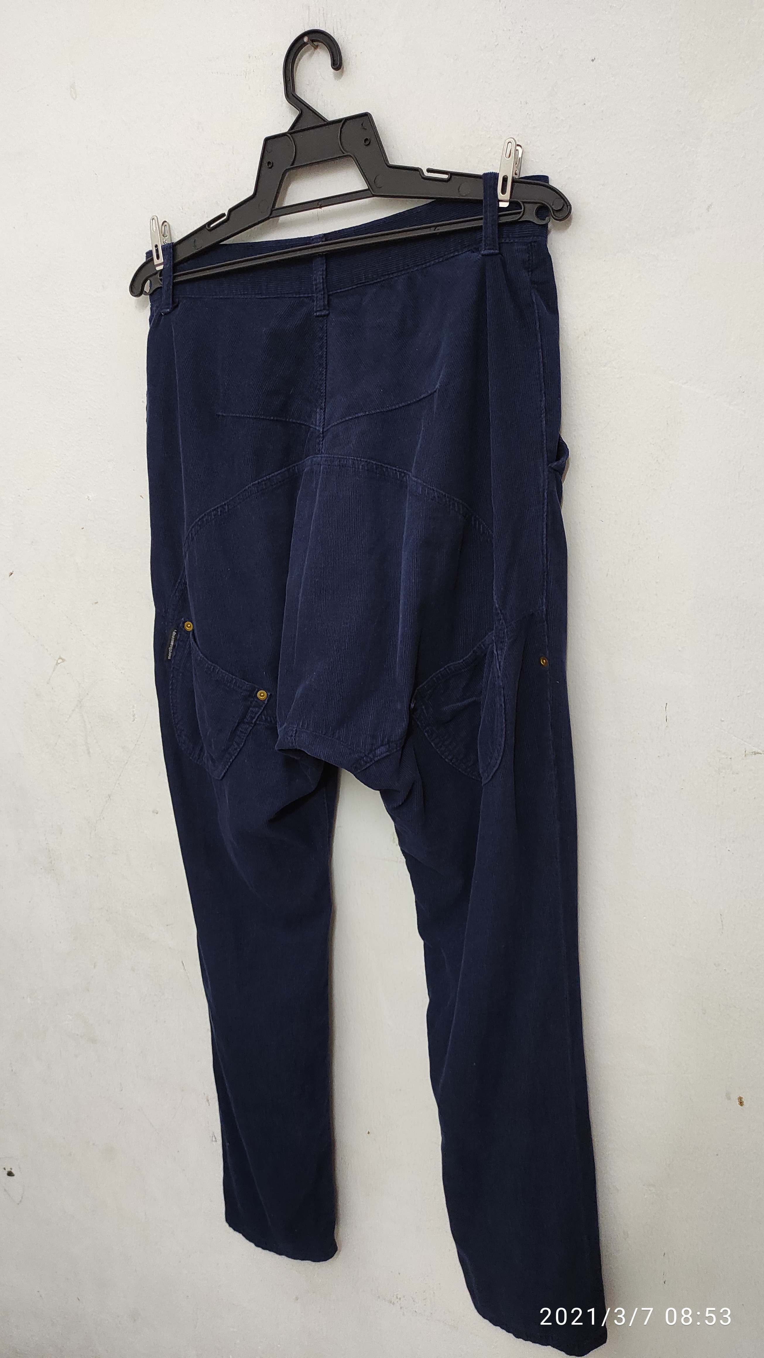 Mercibeaucoup - Velvet Navy drop crotch pants - 9