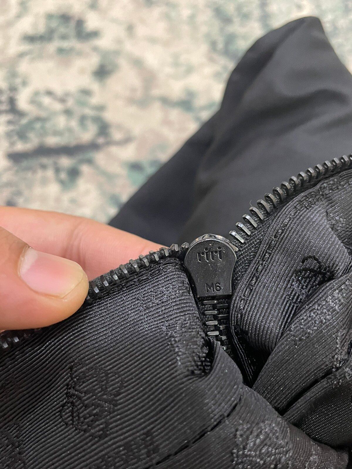 Loewe Black Nylon Leather Handle Travel Bag - 3
