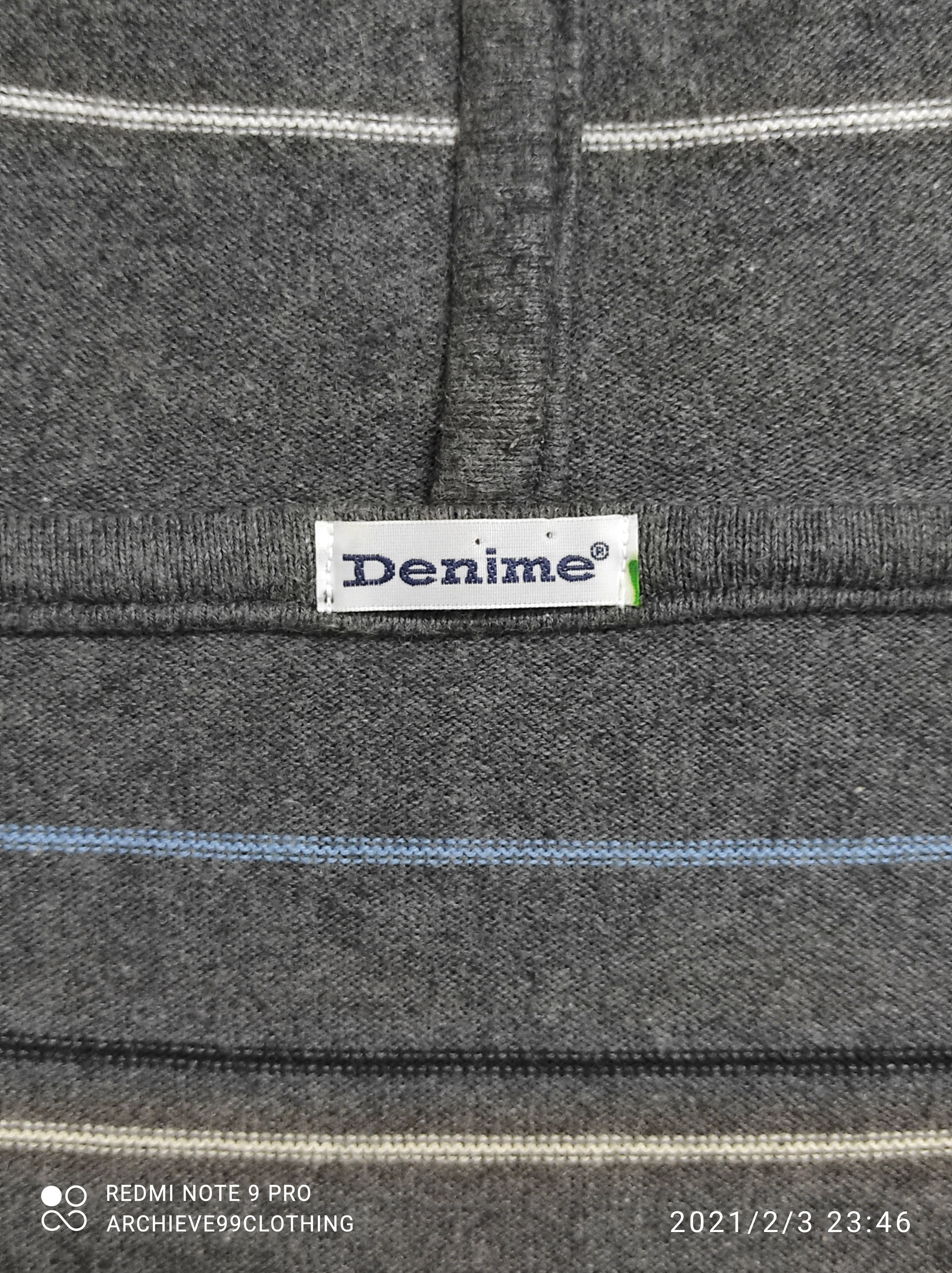 Denime - FW1999 DENIME Shins Inc Sweatshirt with Hoodie Japan - 3