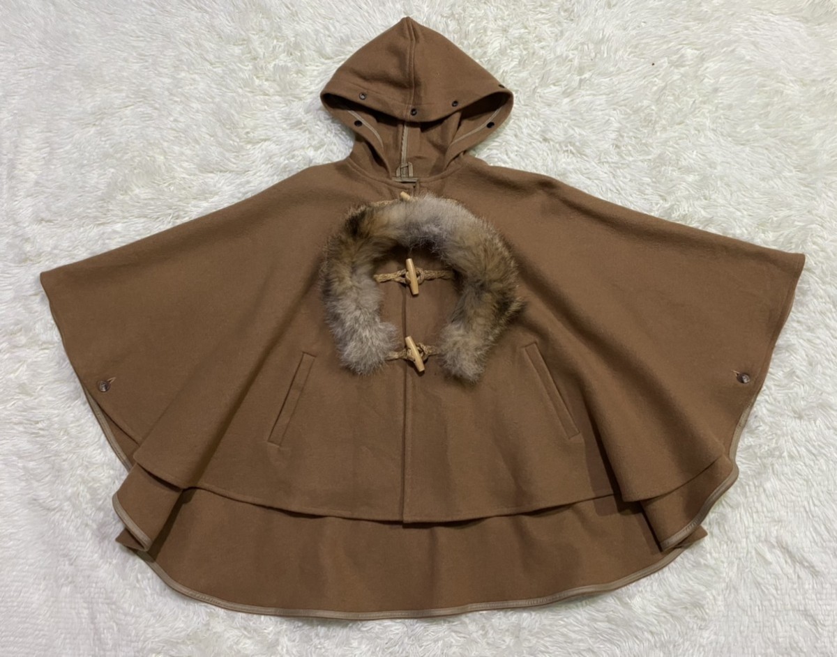 Fidelity - Wool Cape Poncho Hooded by Gerald & Steward - 6