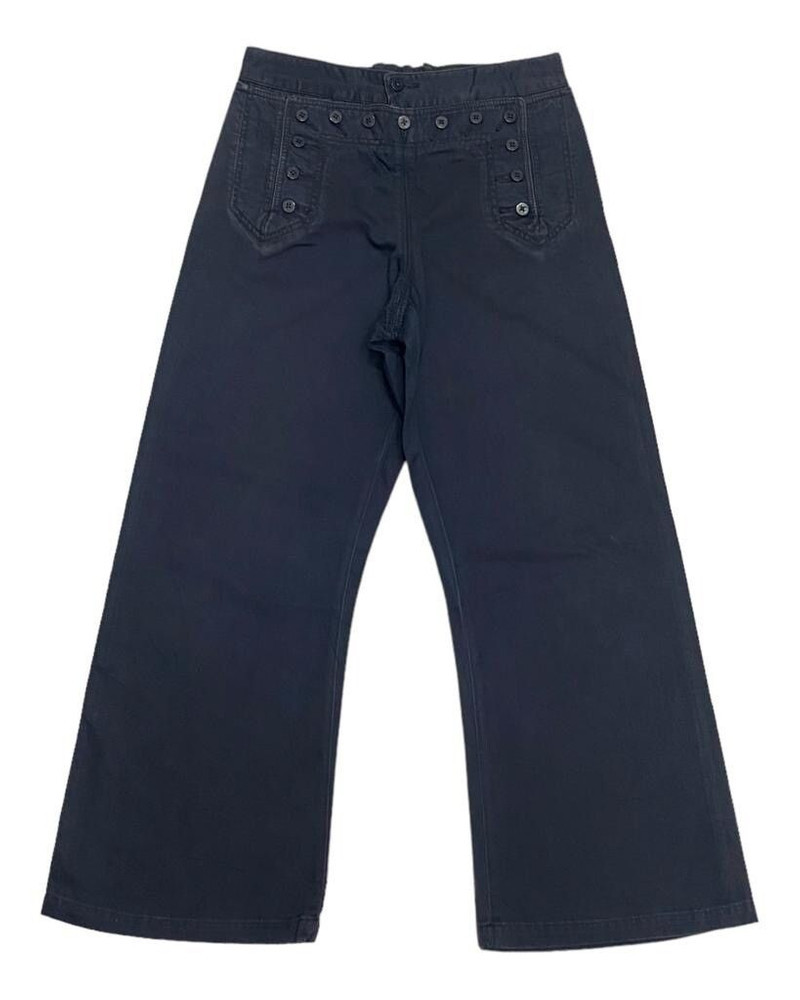 JAPANESE AVANT GARDE STYLE BONDAGE BAGGY CROPPED PANTS - 1