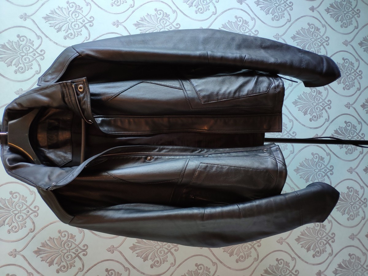 AW14 Black leather jacket.Like Undercover or Givenchy - 4