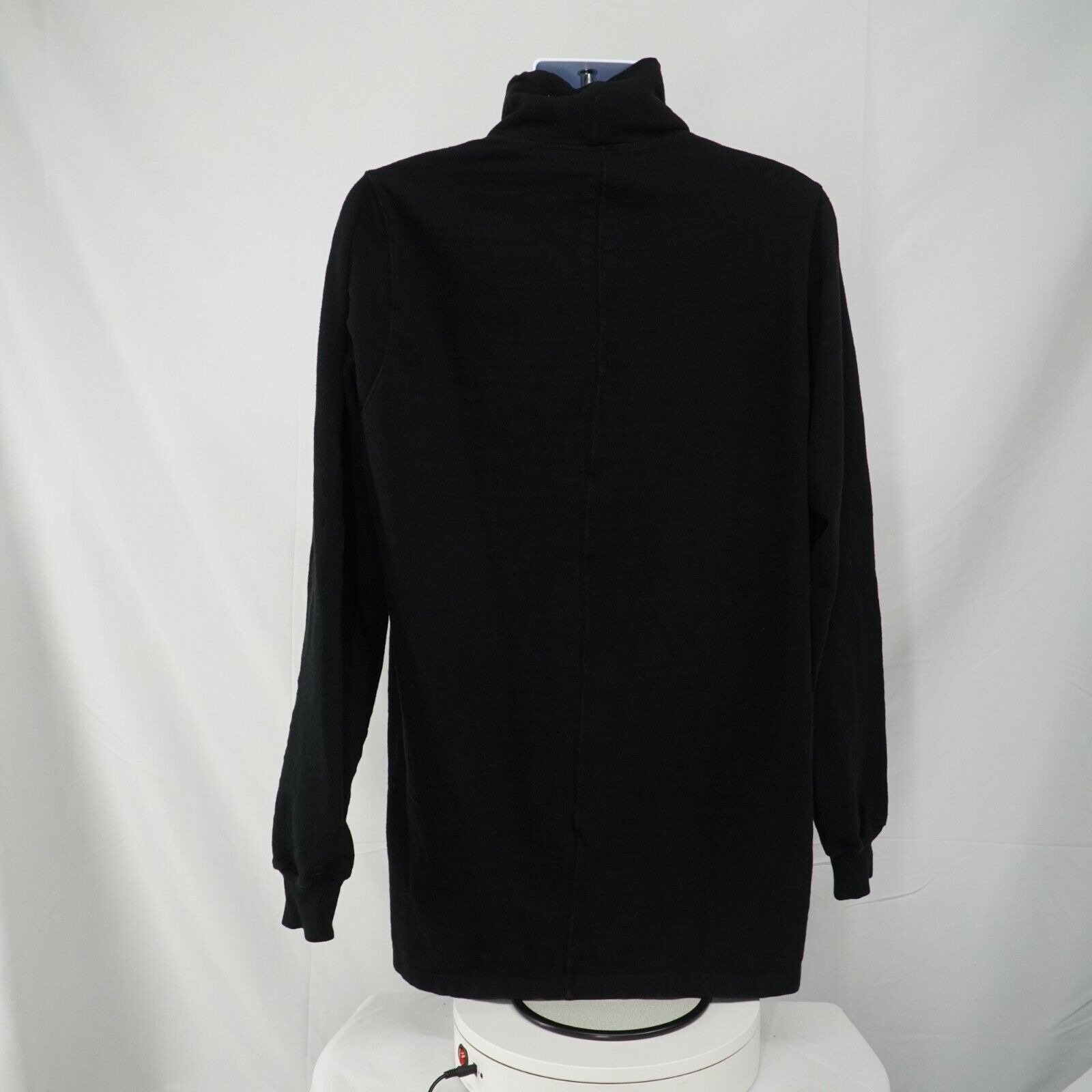 Rick Black Turtleneck Sweater Size Medium FW17 Glitter - 13