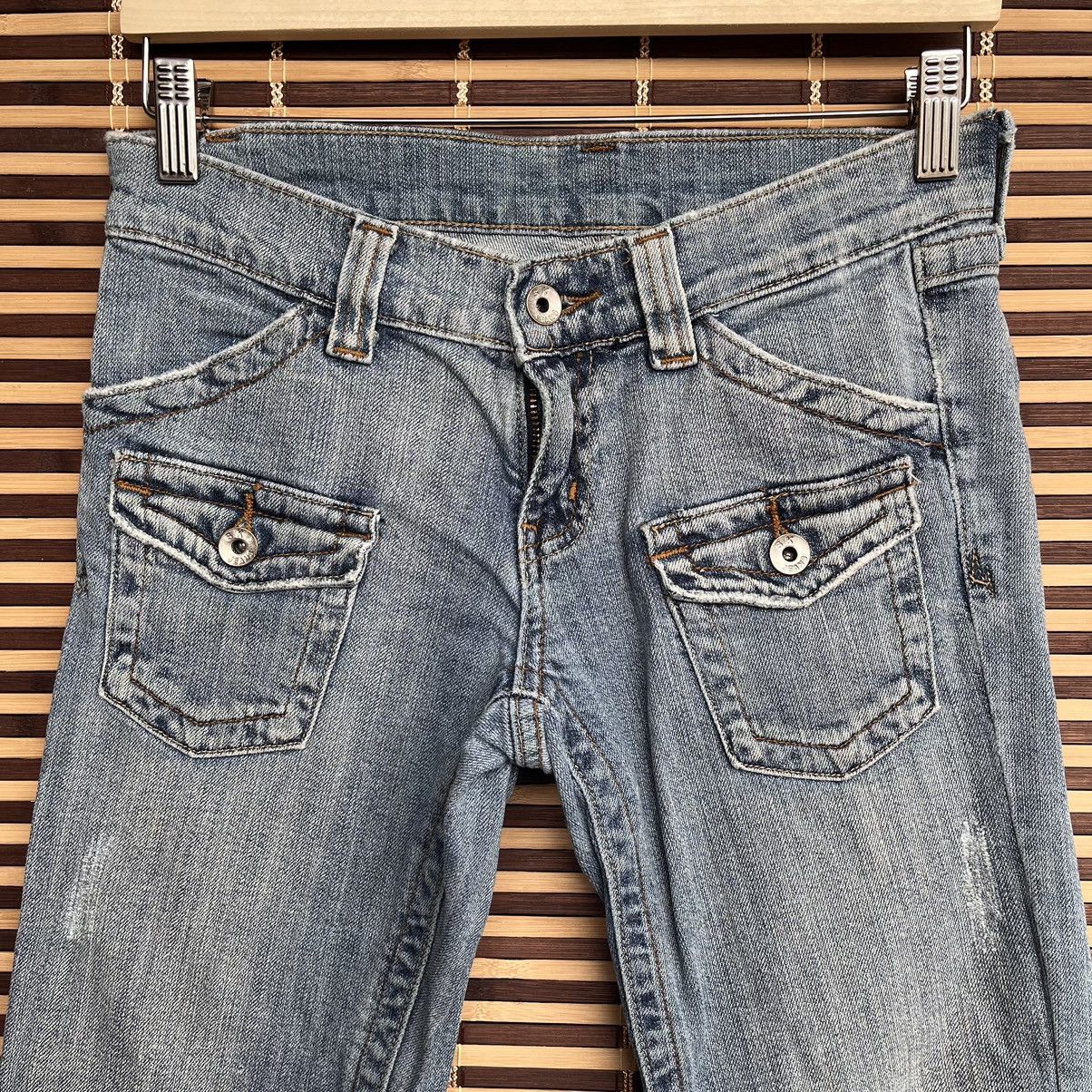 Japanese Brand - Avant Garde Designer Pockets Denim SK Jeans Bush Pants - 4