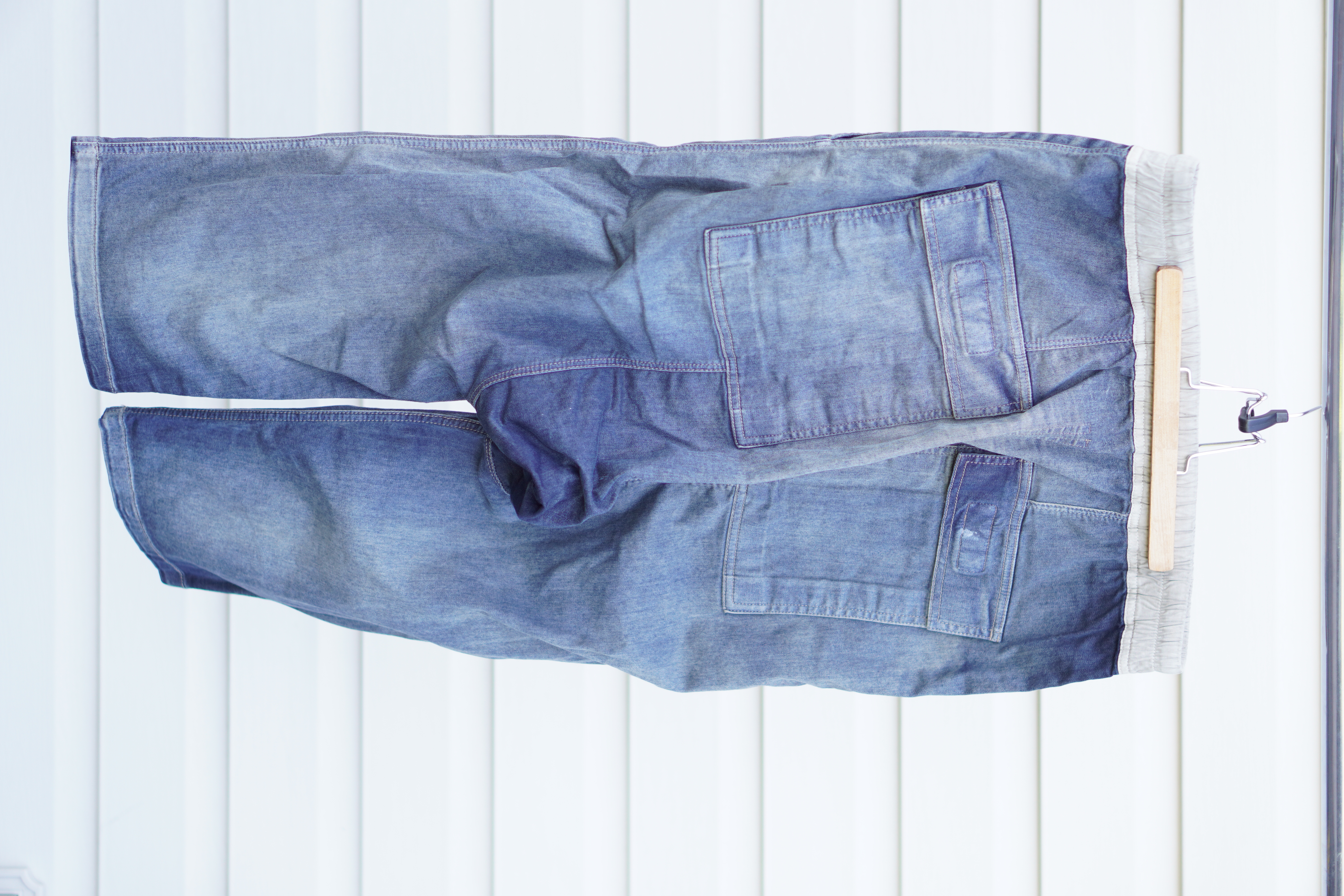 Rick Owens drop crotch cropped jeans - Blue