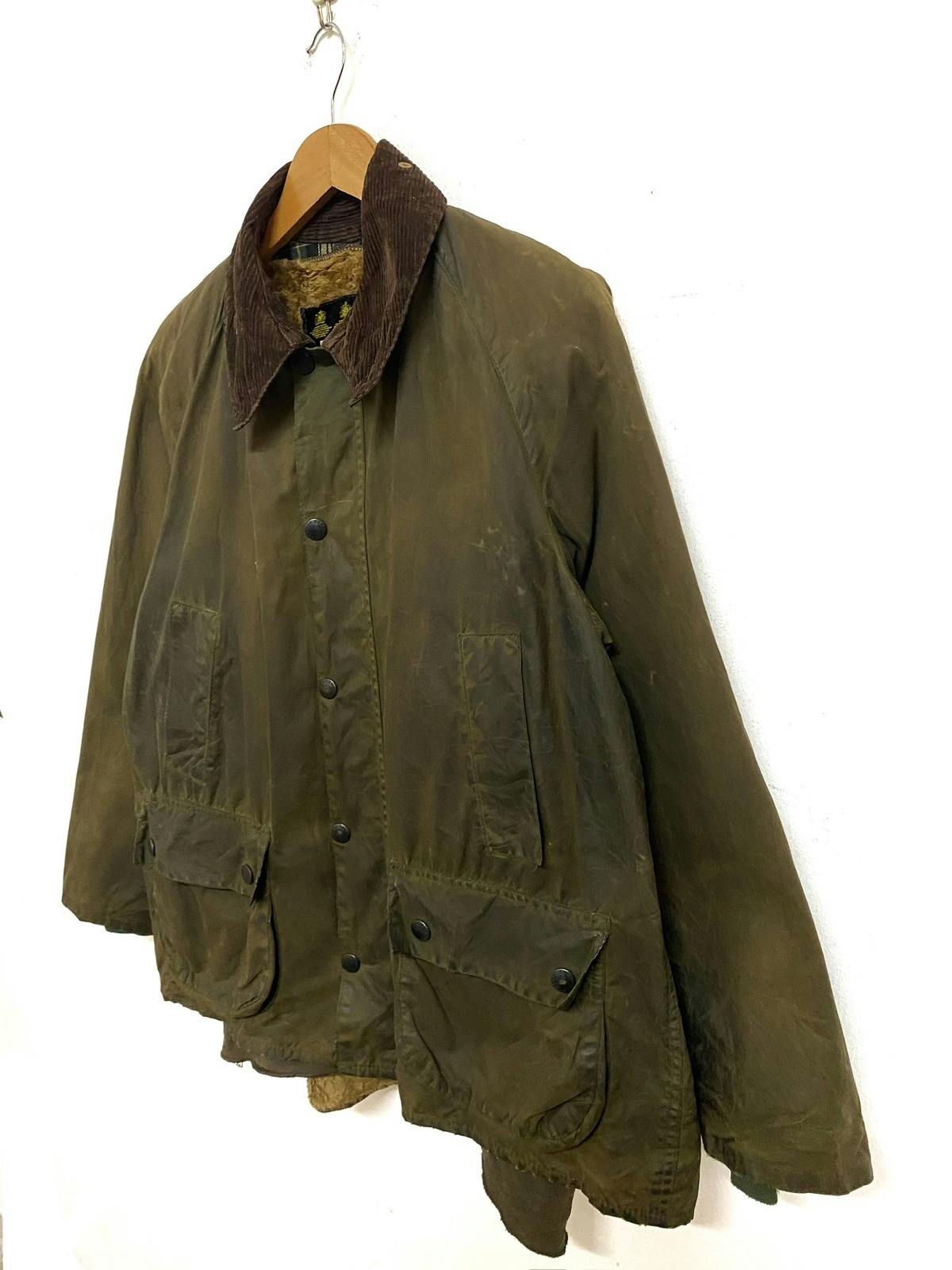 Barbour Classic Bedale Pile Lining Wax Jacket England Made - 3