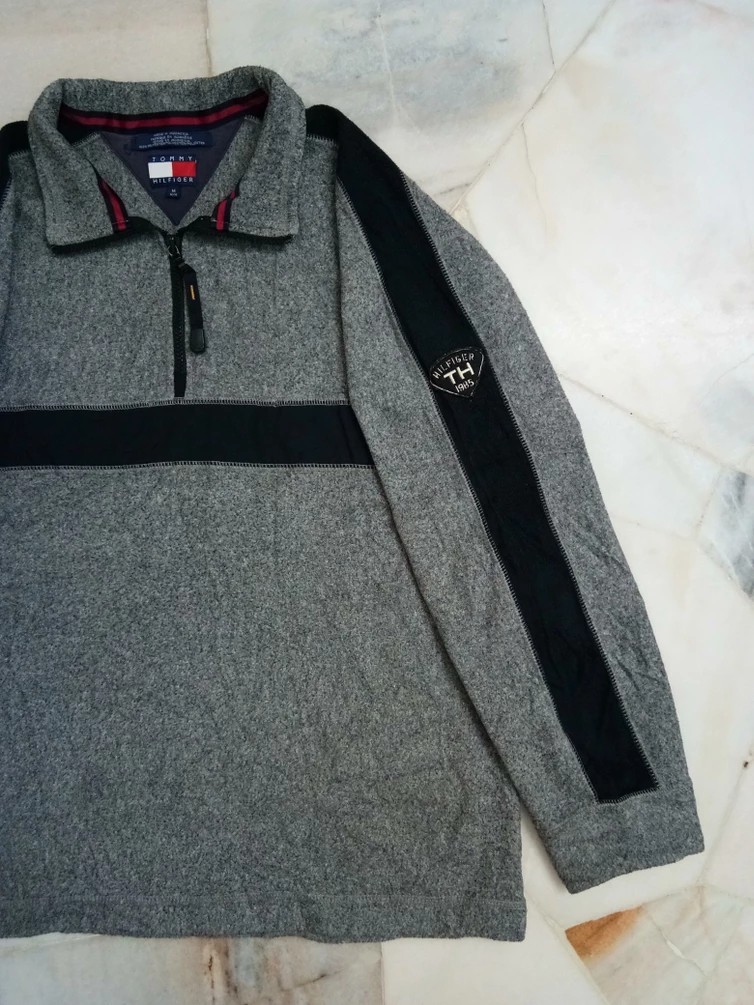 Tommy Hilfiger - Vintage Tommy Hilfiger Fleece Pull Over 1/4 Zipper sweat - 7