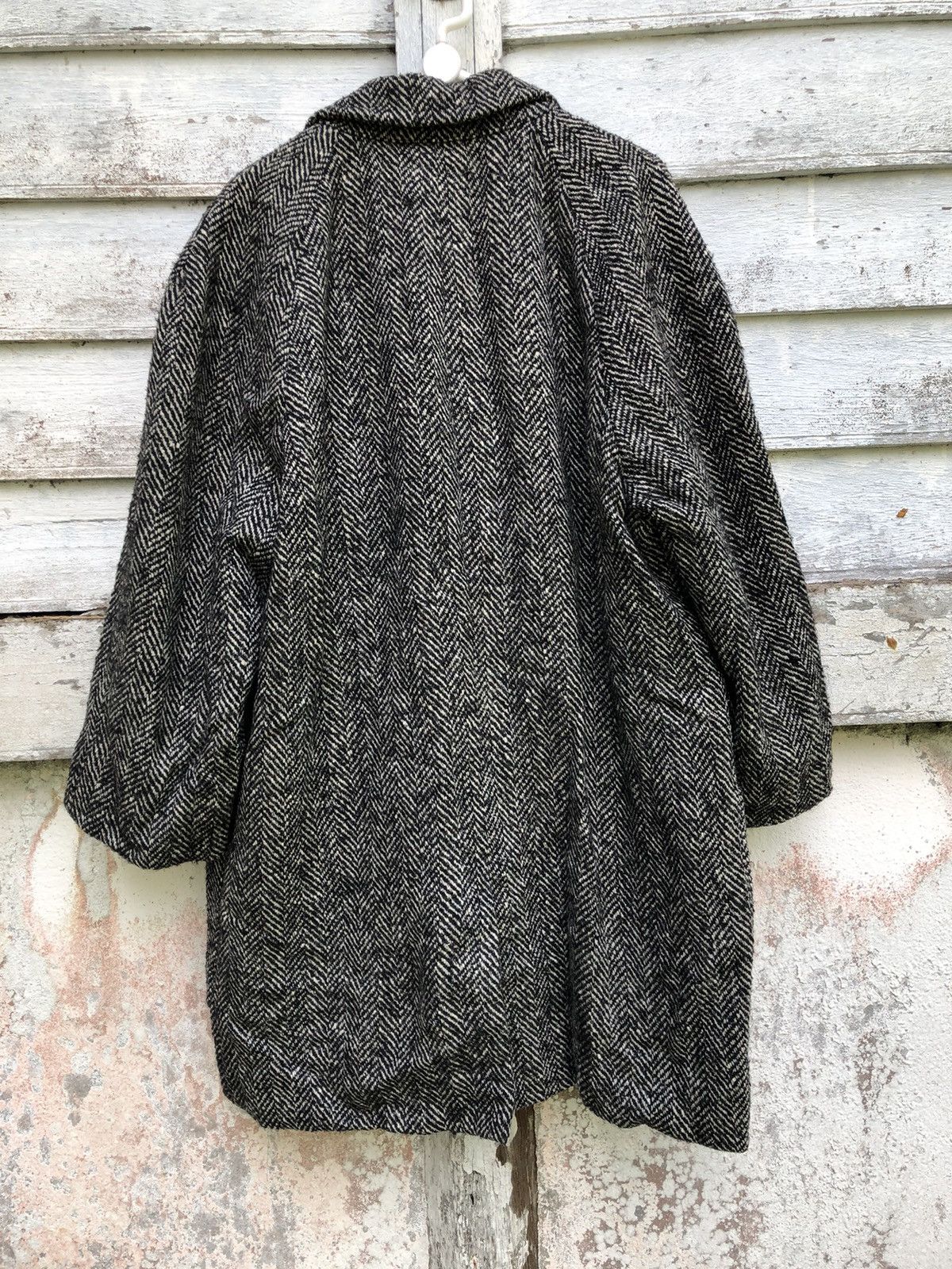 Vintage Givenchy Double Breast Tweed Coat Jacket - 4