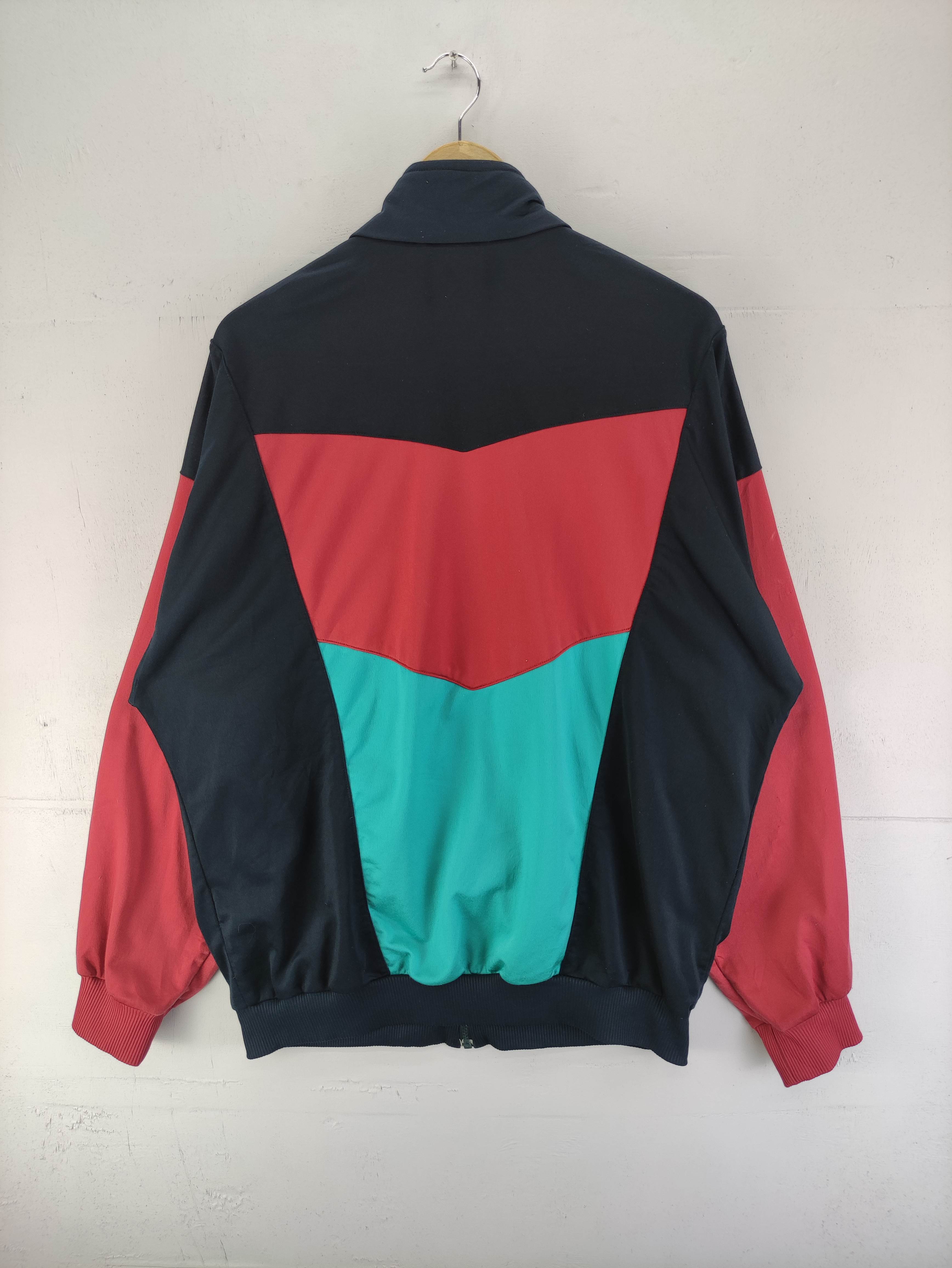 vintage Adidas Tracktop Sweater Blocks Colour Zipper - 7