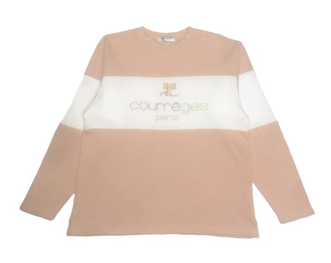 Courreges Paris Spell Out Dual Tone Sweaters - 1