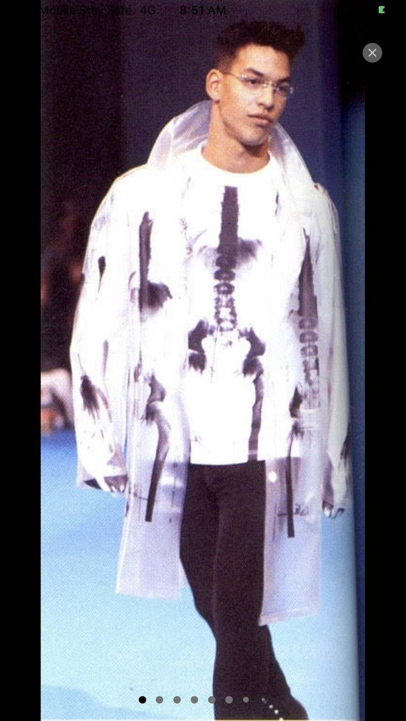 Jean Paul Gaultier SS1990 ICONIC JEAN PAUL GAUILTER X RAY PRINT OF