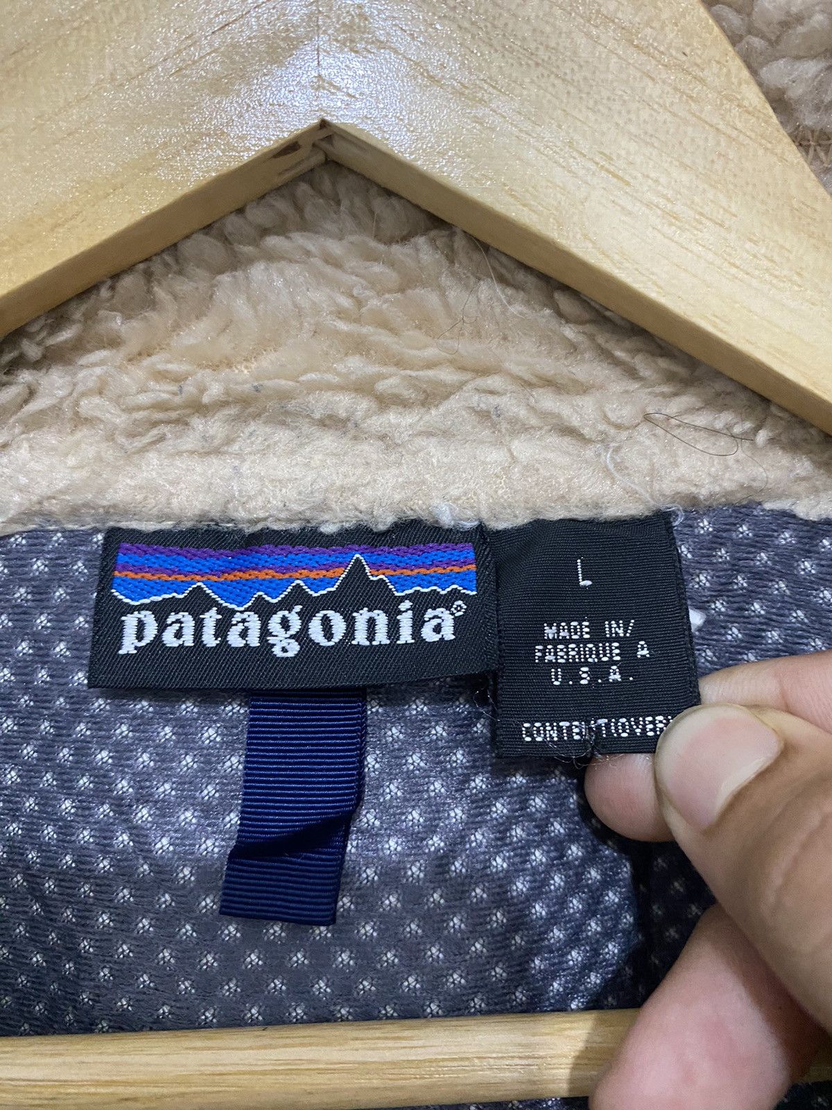 Vintage 1990s Patagonia Deep Pile Sherpa Vest Jacket - 7