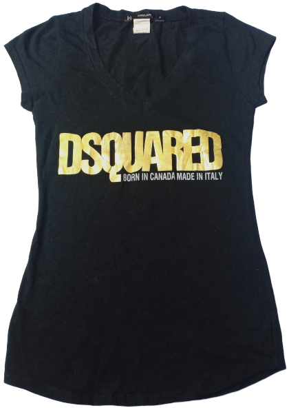 Dsquared2 Sleeveless Tee Stretchable Cap Italy Made size F - 1