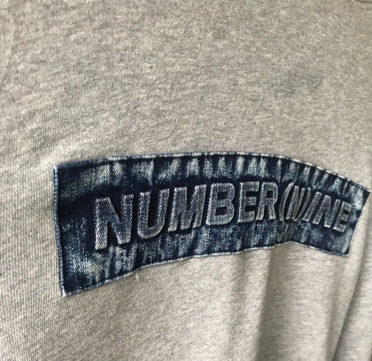 Number (N)ine Denim Big Logo Spell Out Hoodie - 4