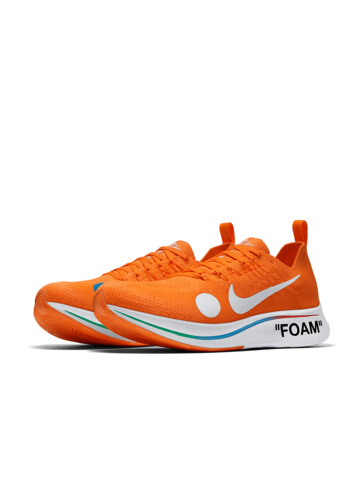 SS18 'FOOTBALL, MON AMOUR' Off-White x Nike Zoom Fly Mercurial Flyknit 'Total Orange' AO2115-800 - 7