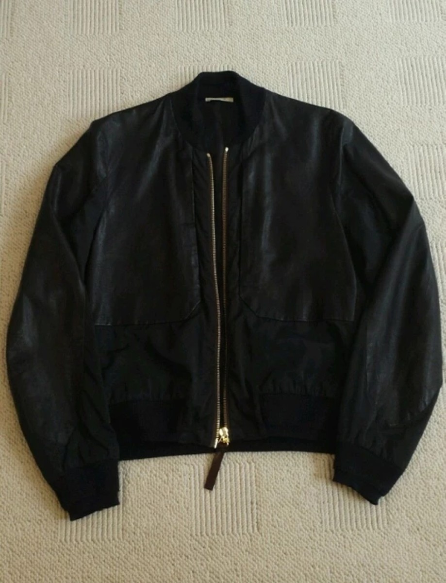 €1361 Mainline Leather-Nylon Bomber Size S/M - 2