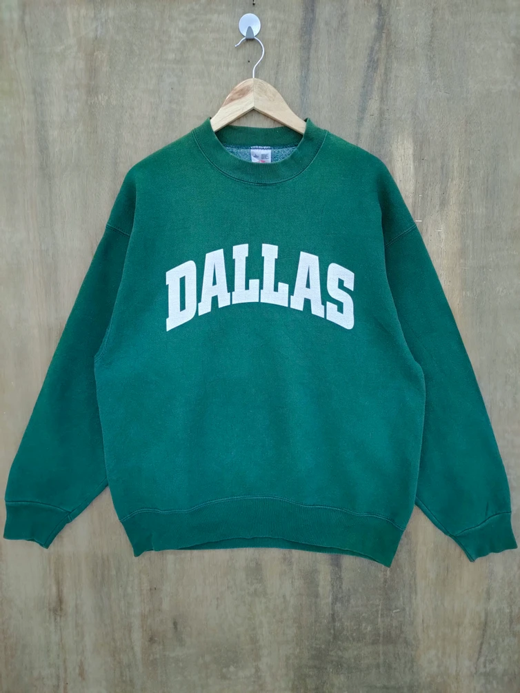 Vintage - VINTAGE FADED GREEN DALLAS SWEATSHIRT NFL - 1