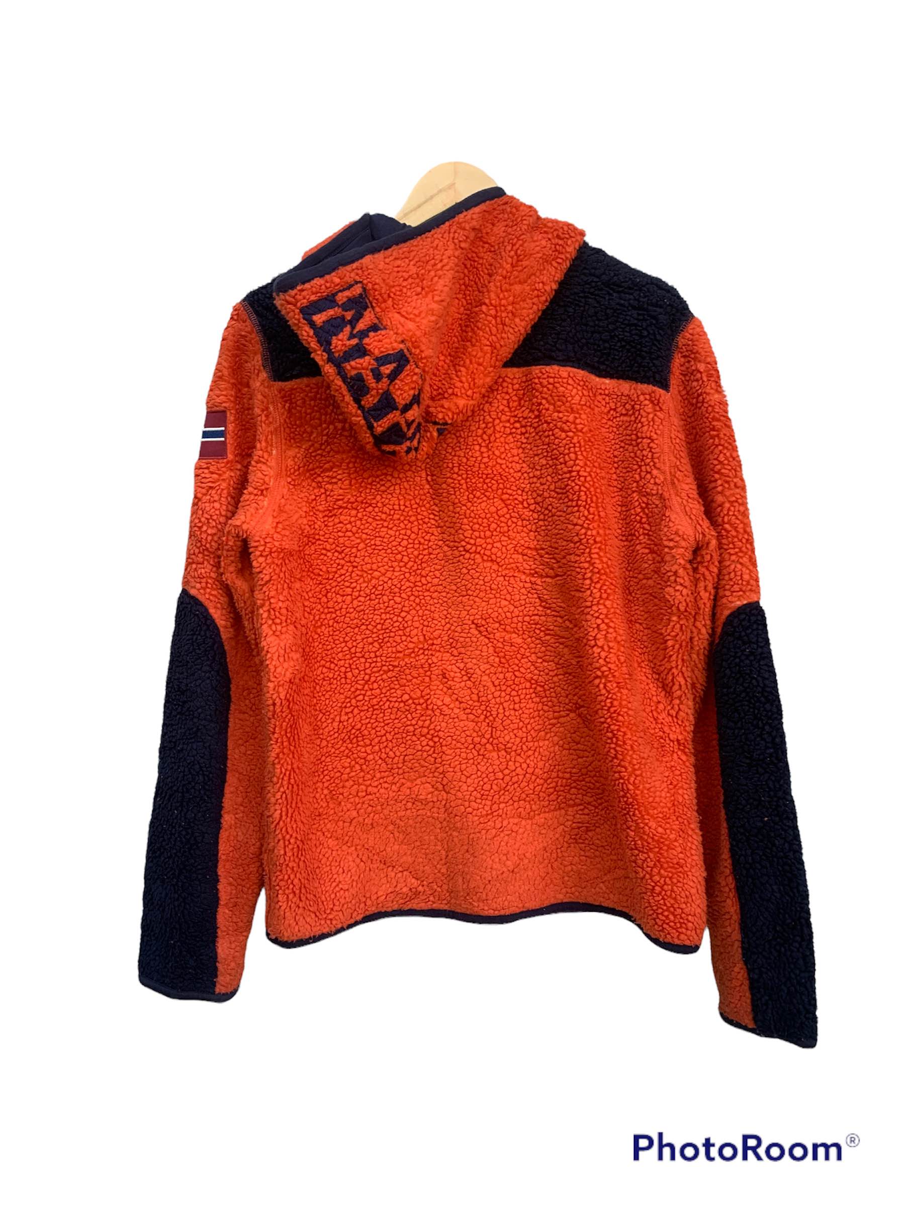 Vintage NAPAPIJRI Spellout Sherpa Jacket - 2