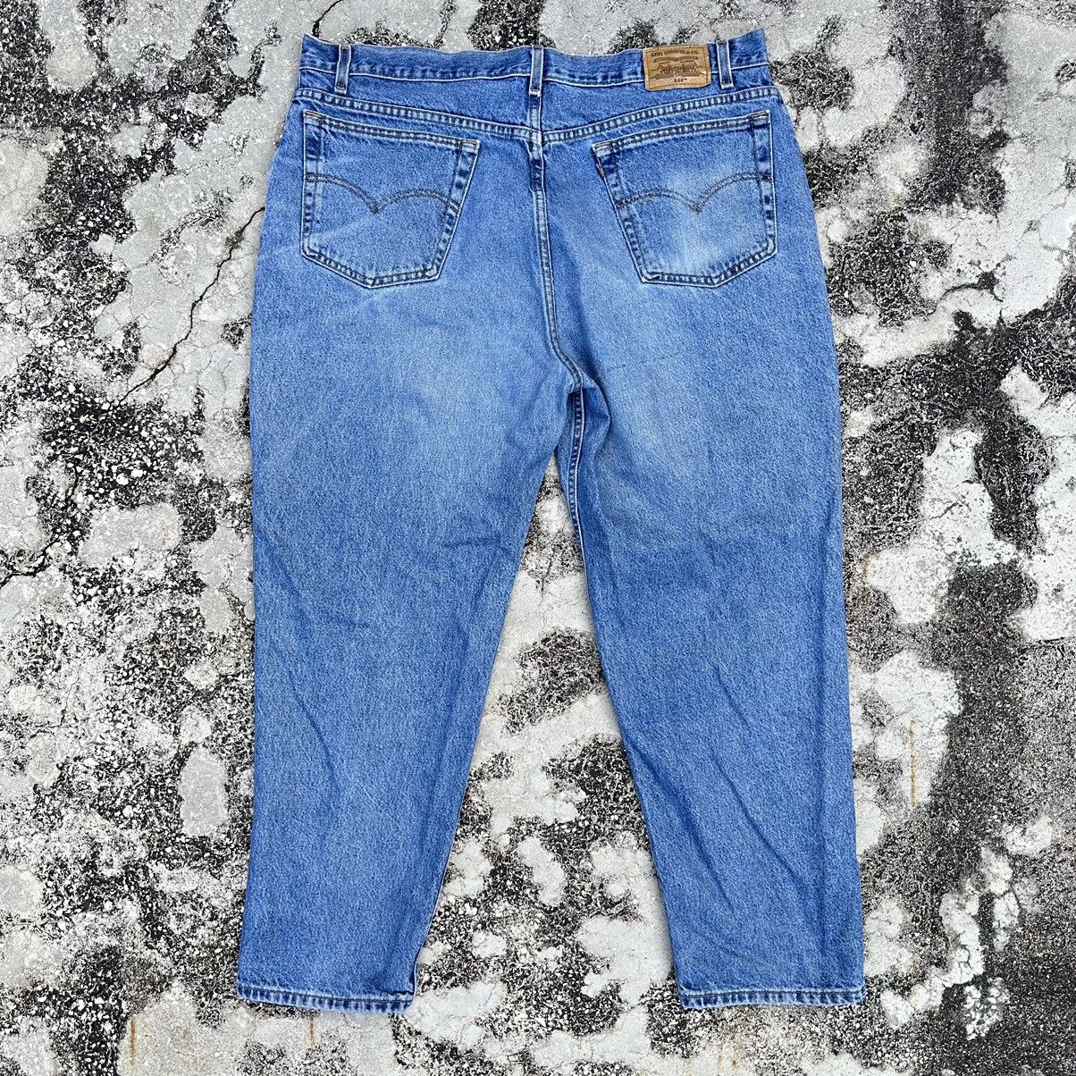 Vintage Y2K Levis 545 Loose Fit Denim Jeans 44x30 - 2