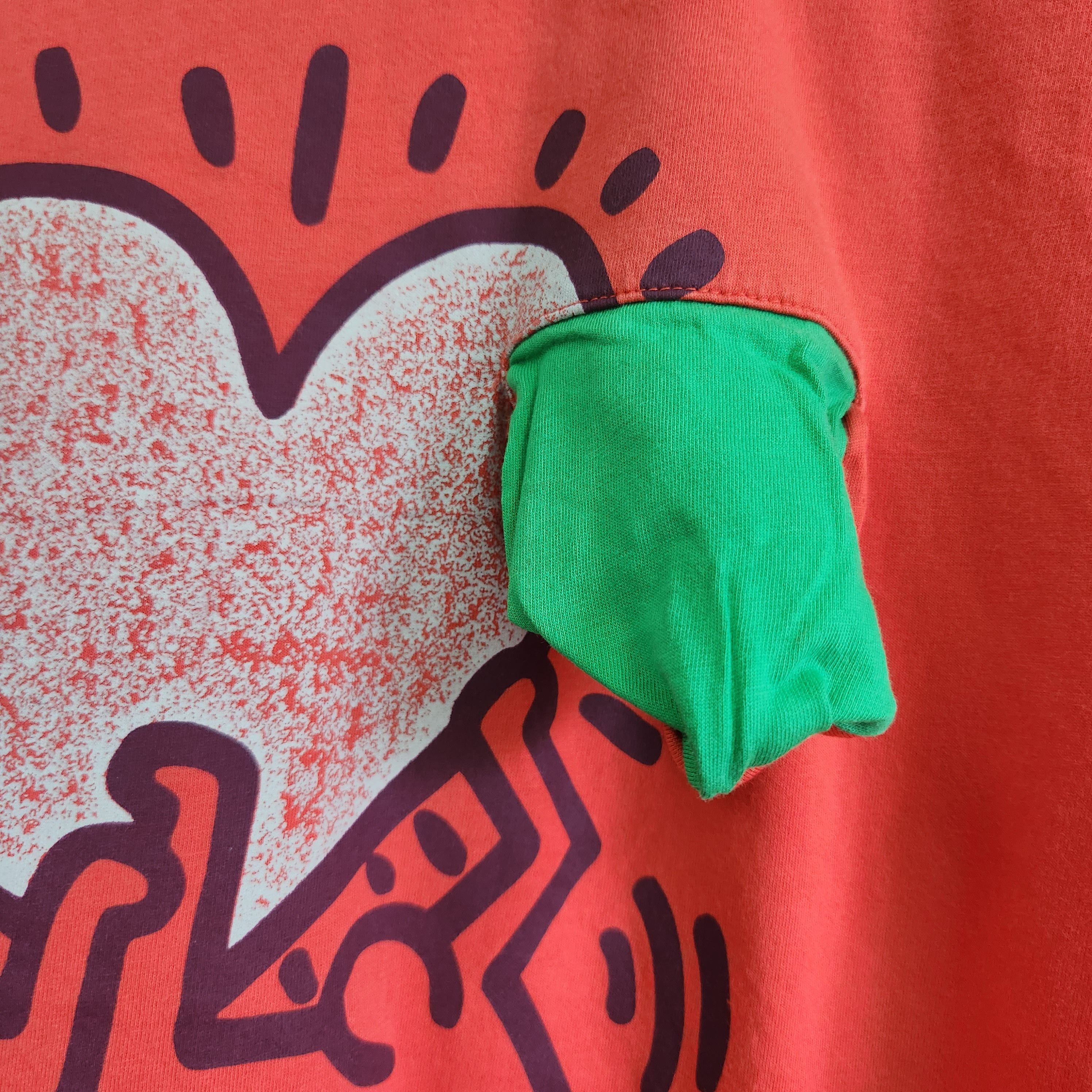 Keith Haring One Pocket Vintage Y2K TShirt - 10