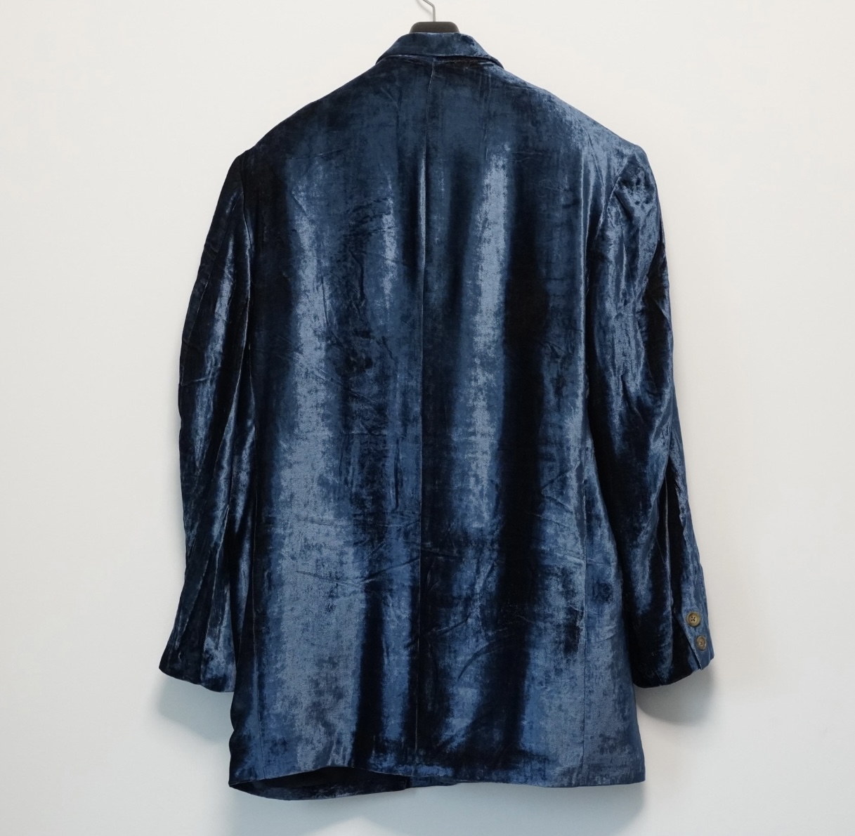 Yohji Yamamoto1992SS blue velvet jacket - 3