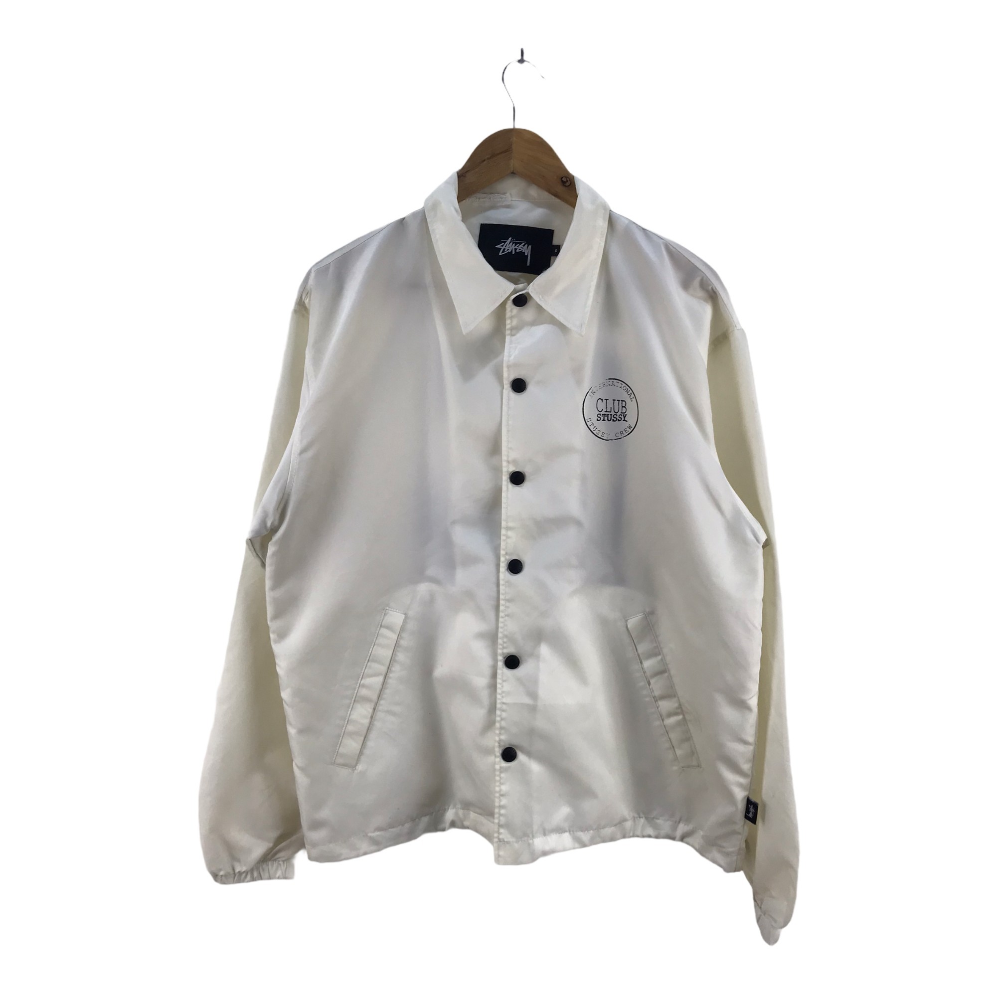 Stussy Club White Windbreaker Jacket - 2