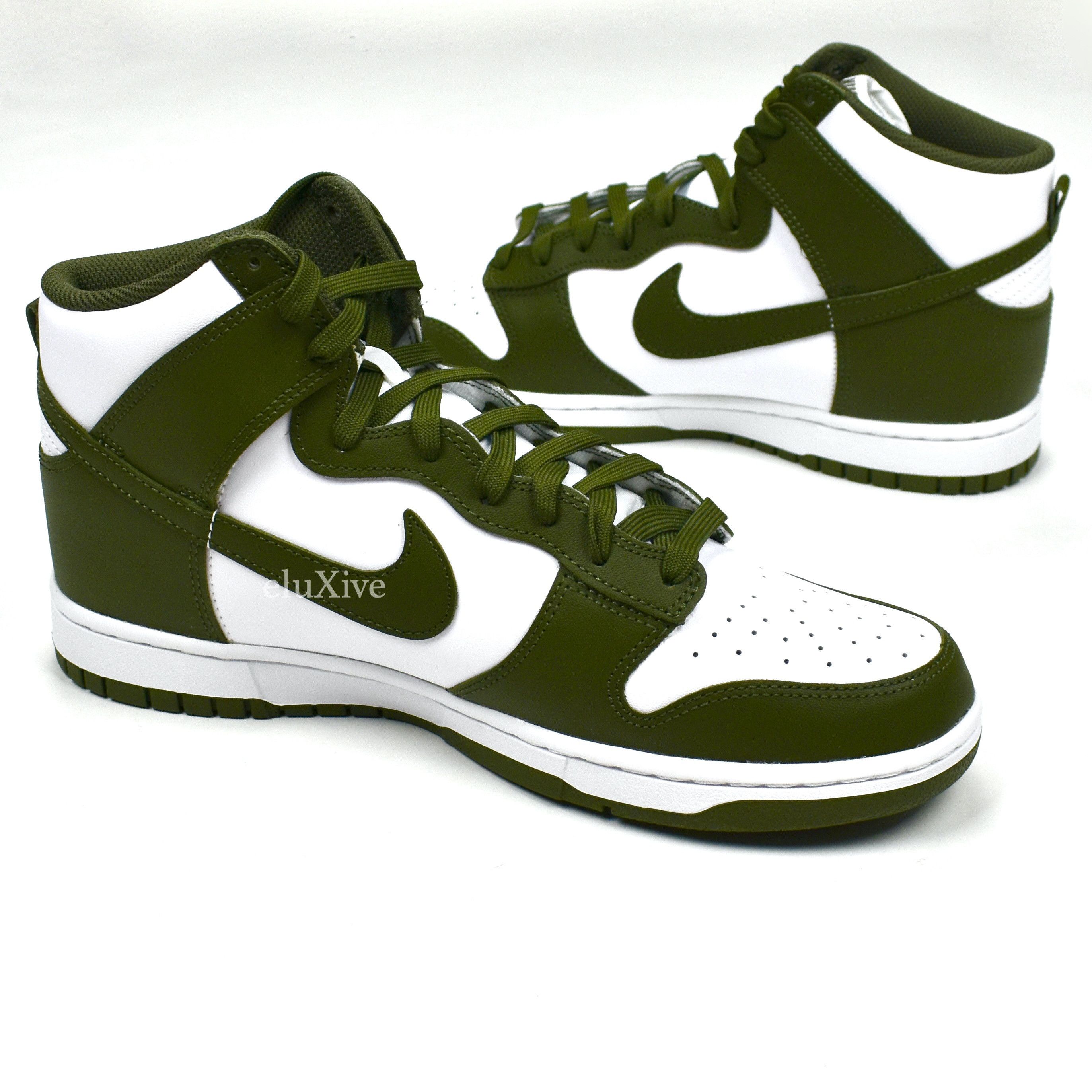 Nike Dunk Hi Retro White Olive Cargo Khaki DS - 3