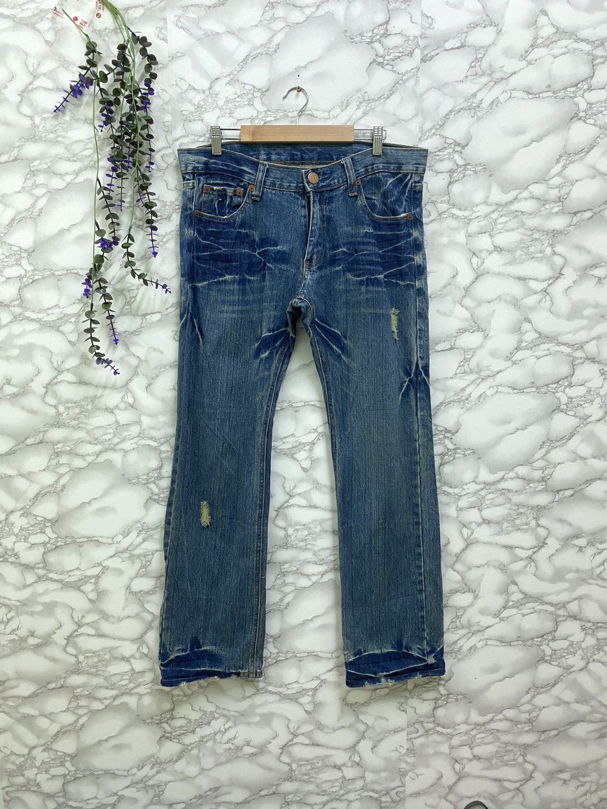 Designer - Vintage POINT LOMA Daicock Peace Denim Evisu Inspired - 2