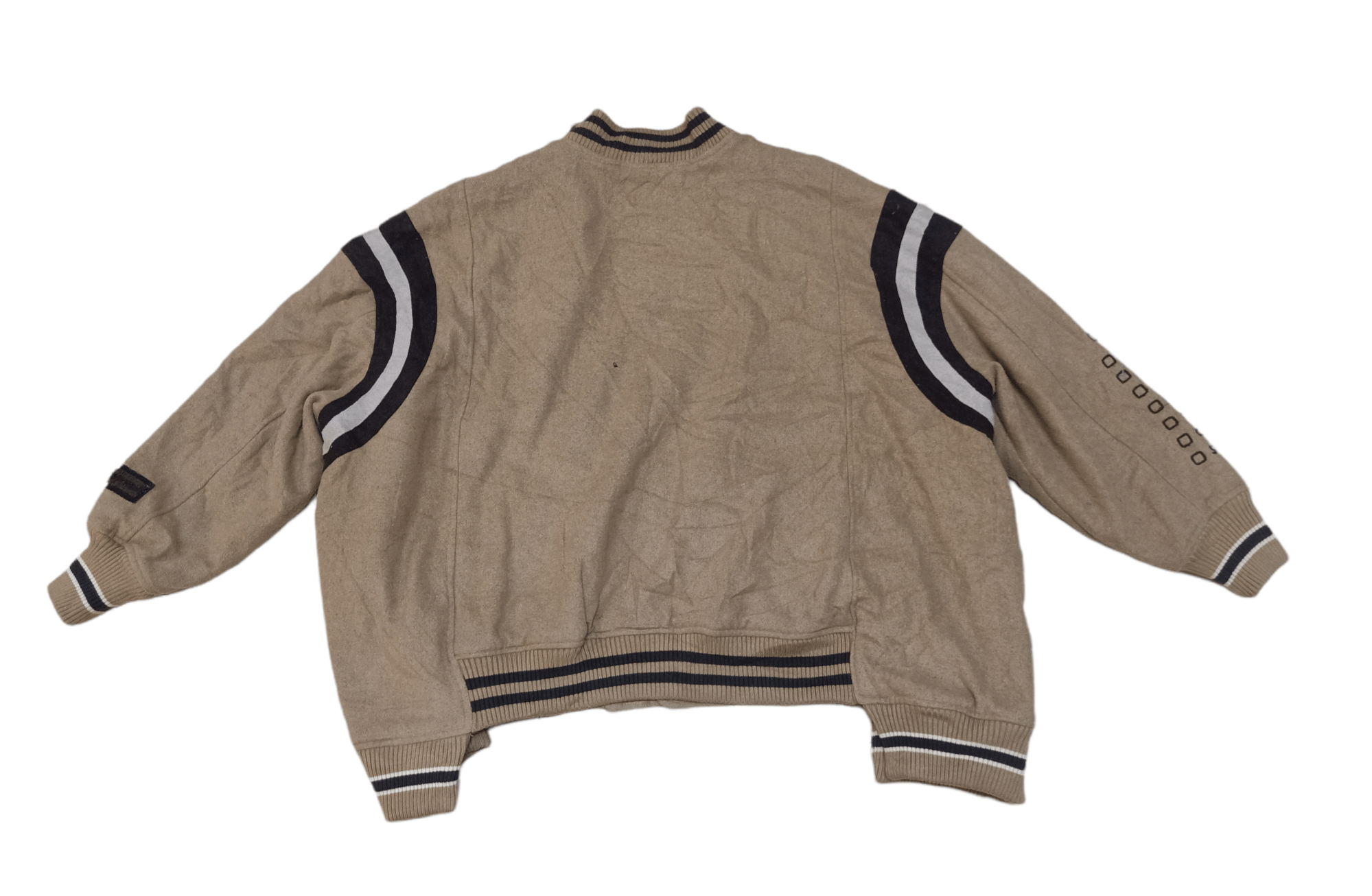 Japanese Brand - Rivet & Surge Coffee Design Varsity Jacket - 2