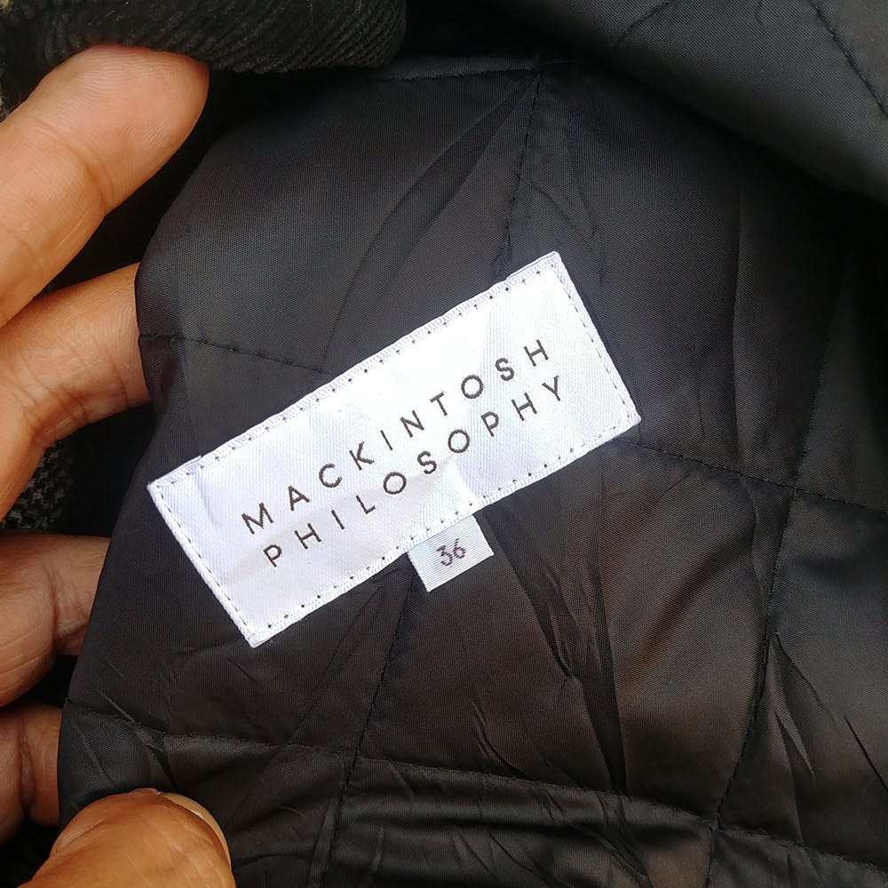 肩幅46cmold mackintosh  quilting jacket