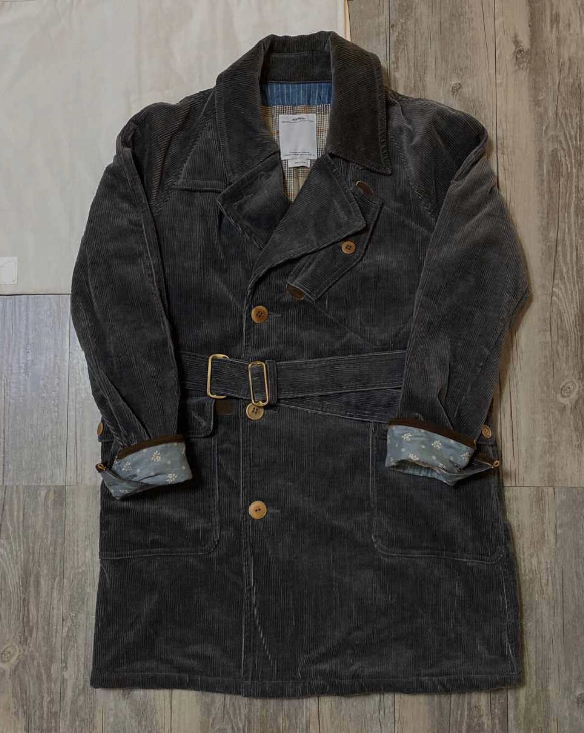 VISVIM HENDEE TRENCH WALE CORDURO