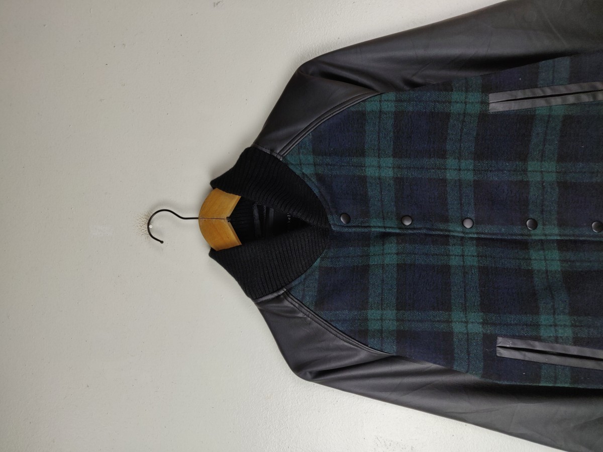 Japanese Brand - Roshell Japan Checked Jacket Bomber Streetwear - 3
