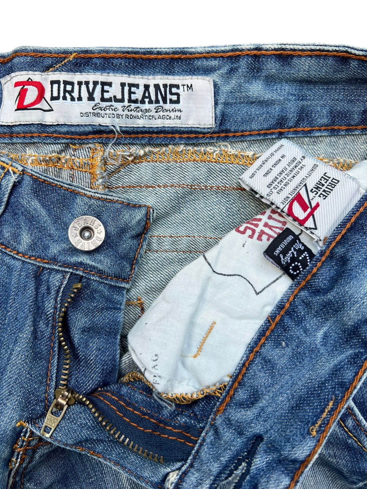 Hype - Drive Mud Wash Distressed Lowrise Denim Flare Jeans 28x32 - 9