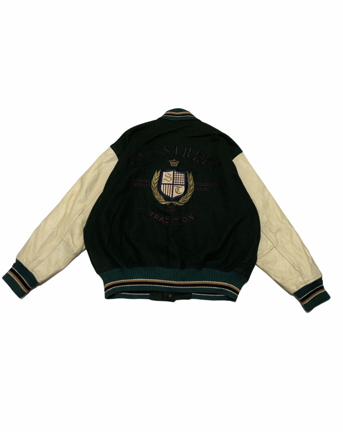 Vintage - VJ15 Altelier Of SAB Big Logo Varsity Jacket - 1