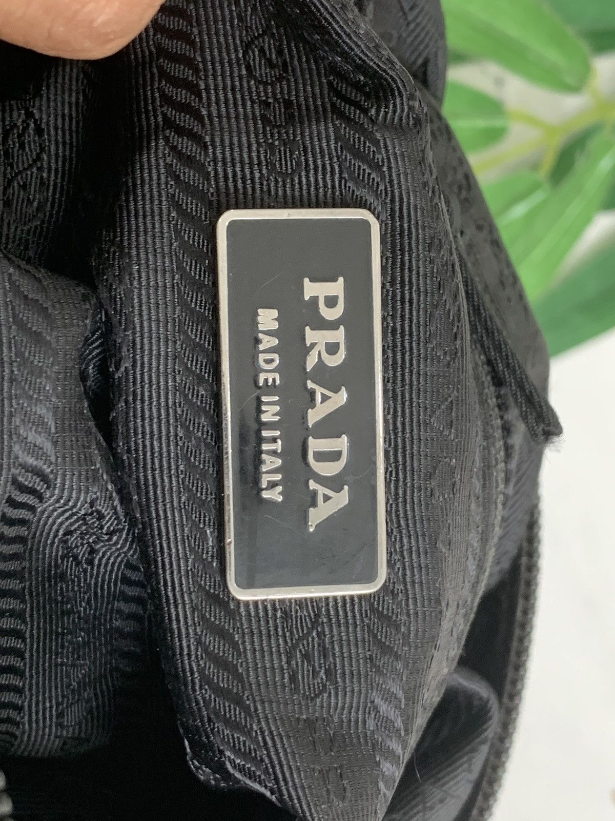 Authentic vintage prada khaki olive green nylon shoulder bag - 11