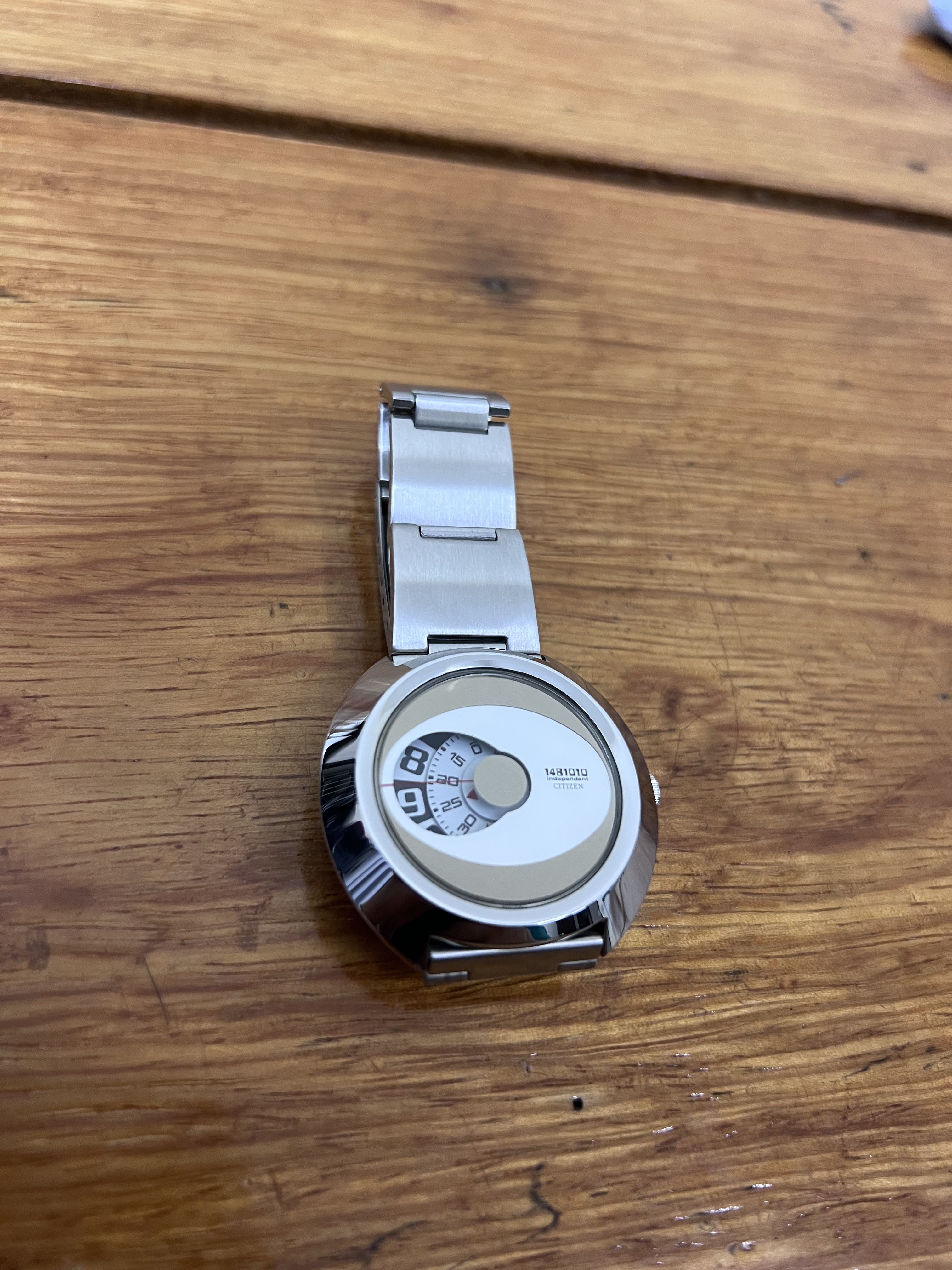 LIMITED EDITION Vintage Citizen Rotating Disk UFO Jumping Hour Watch - 5