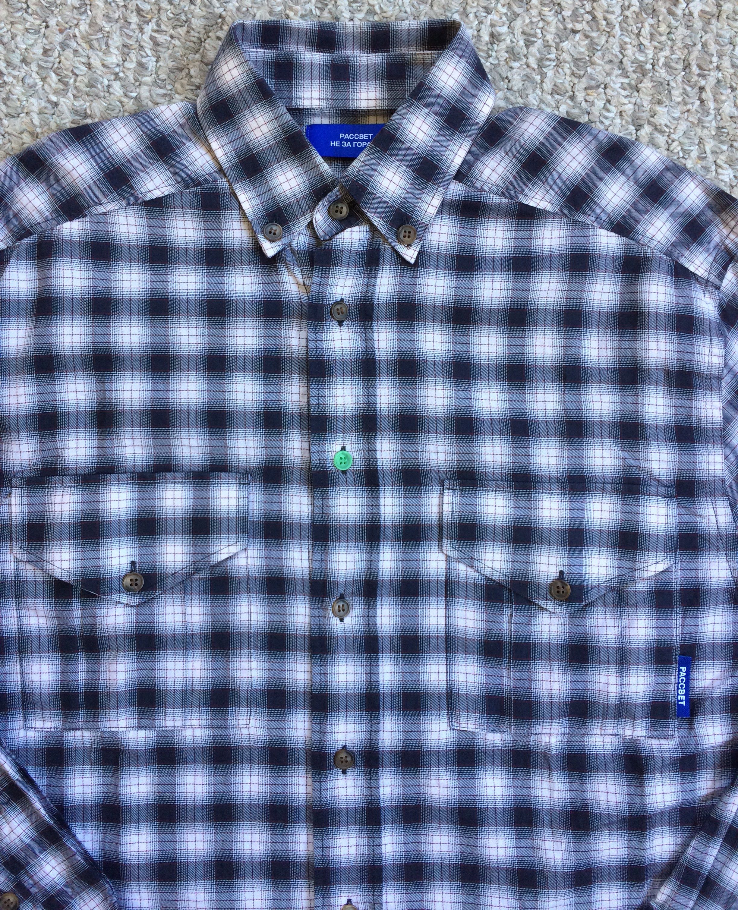 PACCBET Check Flannel 2-Way Zip Shirt - 2