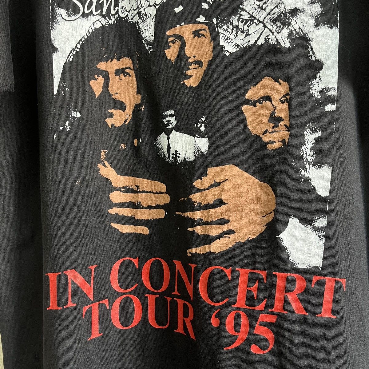 Vintage - Rock Santana Brothers In Concert Tour 95 TShirt - 8
