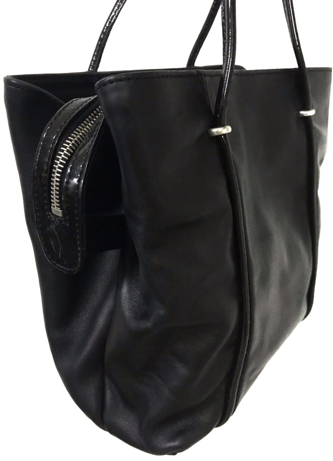 Authentic Courreges Paris Leather Hand Shoulder Bag - 3