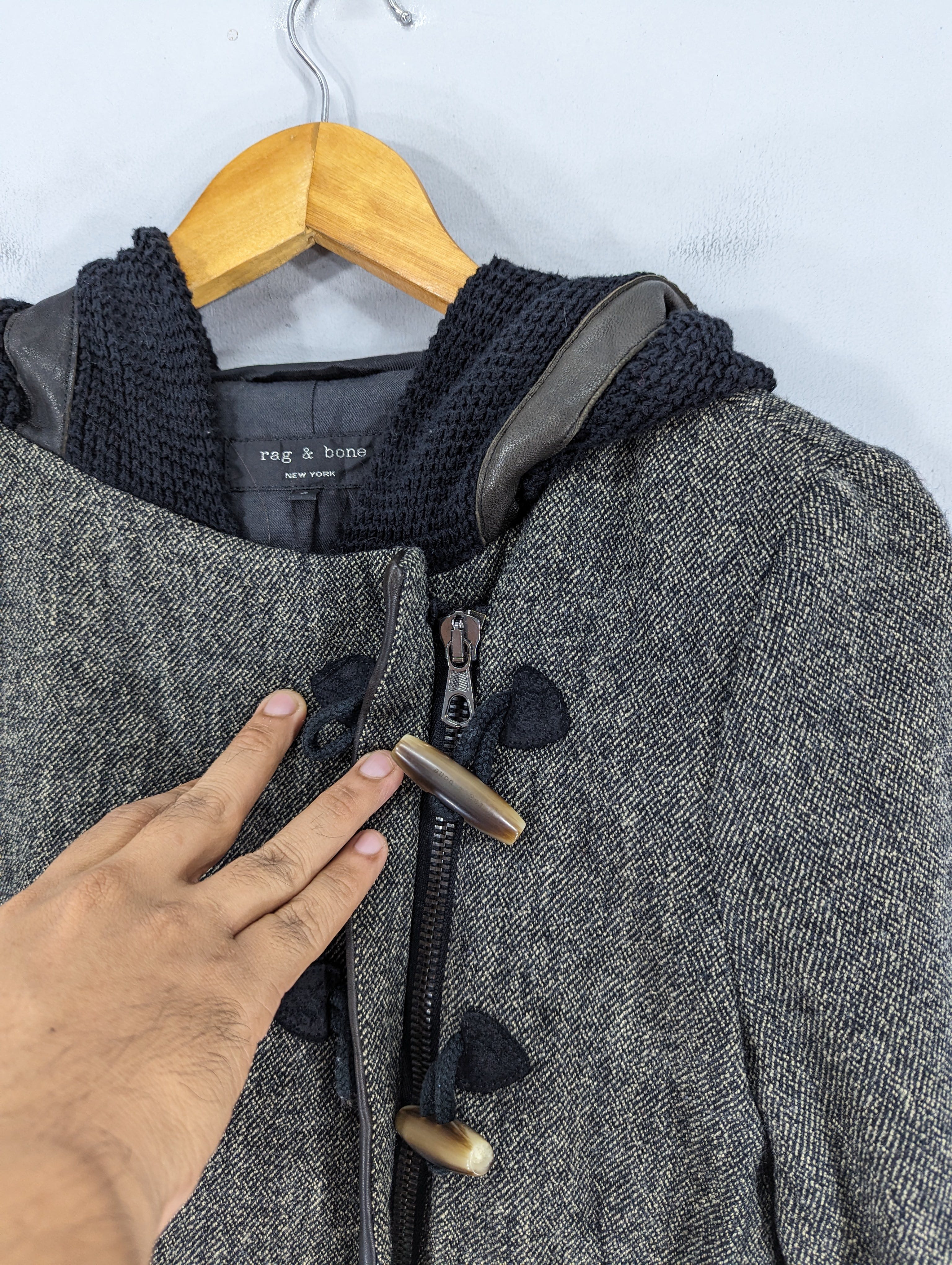 🔥RARE🔥Rag & Bone Wool Zipper Hooded Jacket - 10