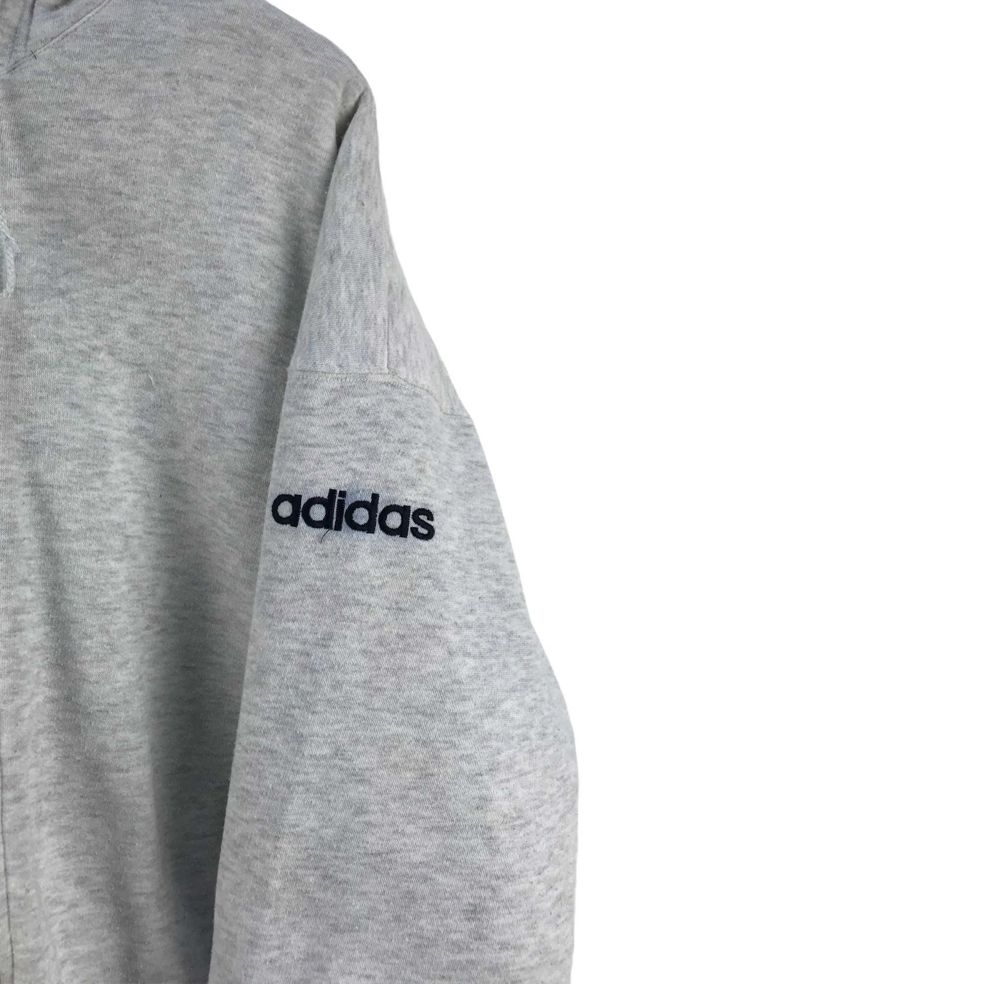 Vintage Adidas Logo Spellout Hoodies Jacket - 6