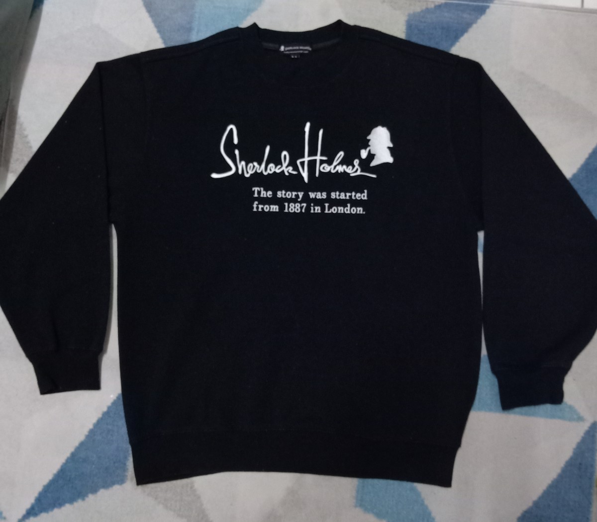 Movie - Sherlock Holmes embroidered Spellout Jumper - 1