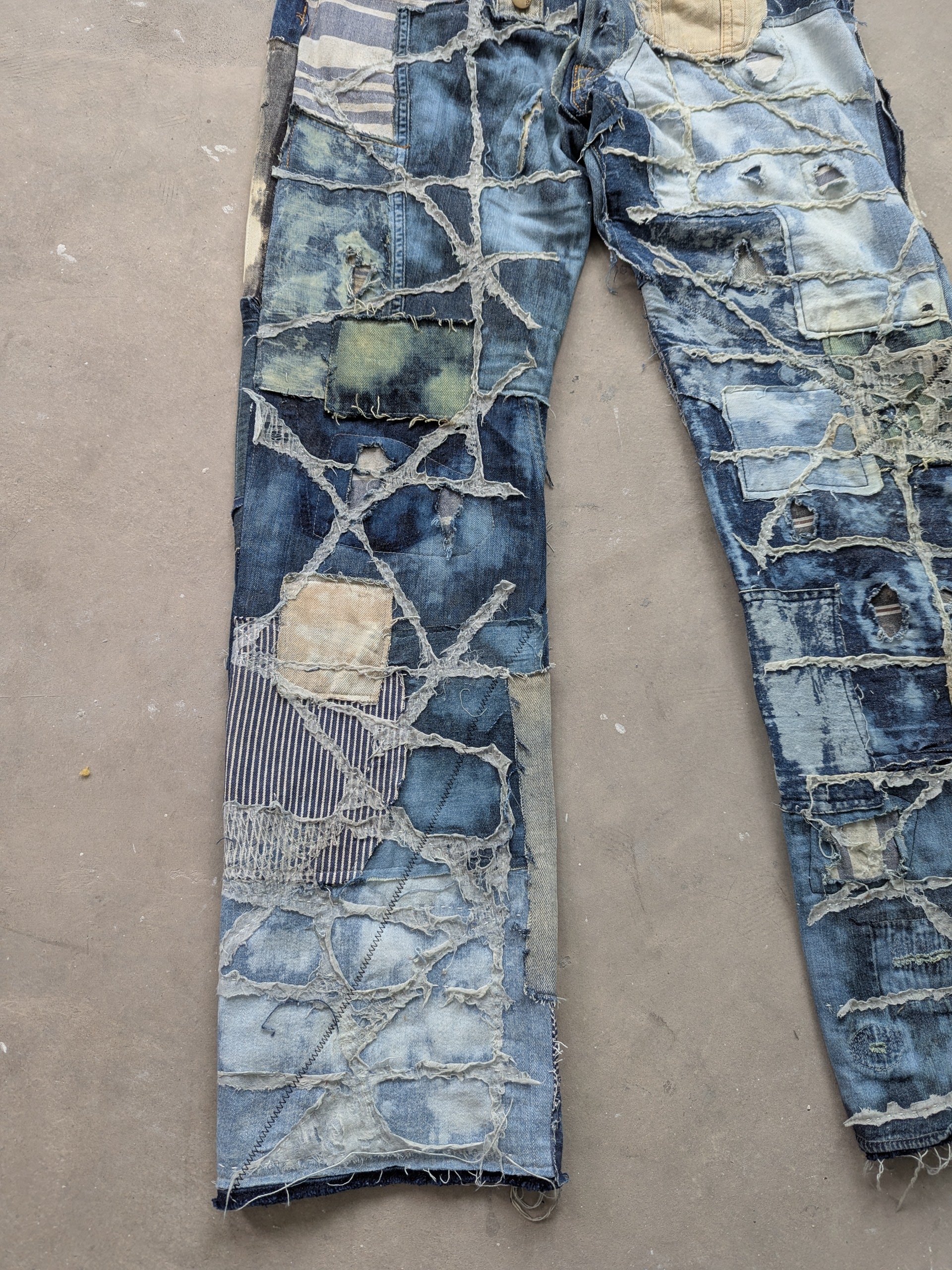 Kapital Kountry Selvedge Reconstructed Patchwork Boro Sashiko - 3