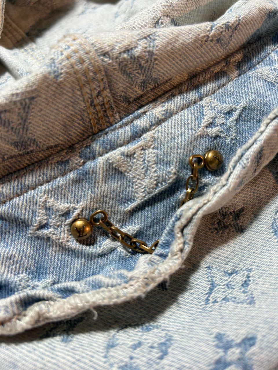 louis vuitton NBA monogram denim jacket - 22