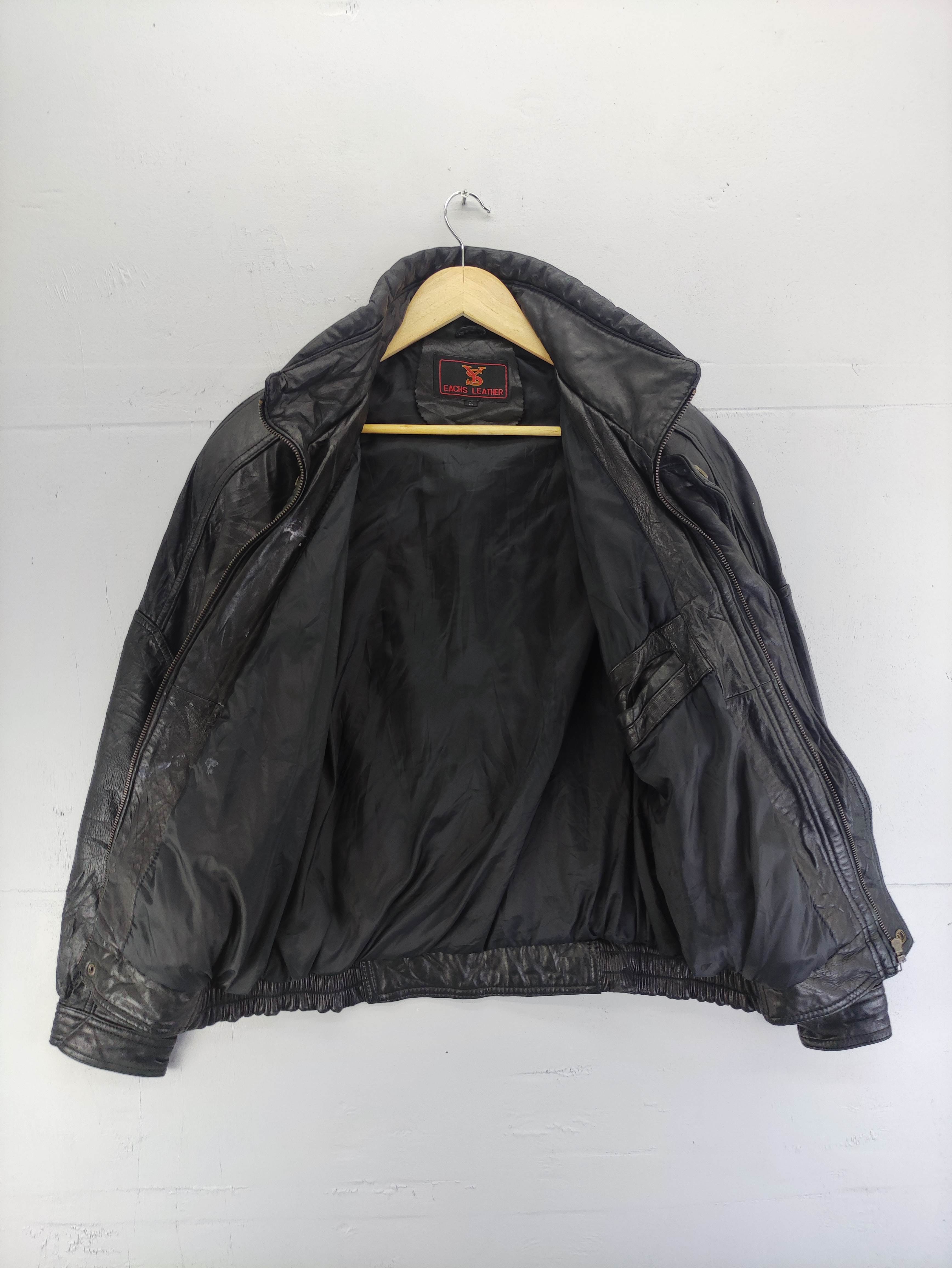 Vintage Ys Eachs Leather Jacket Zipper - 6