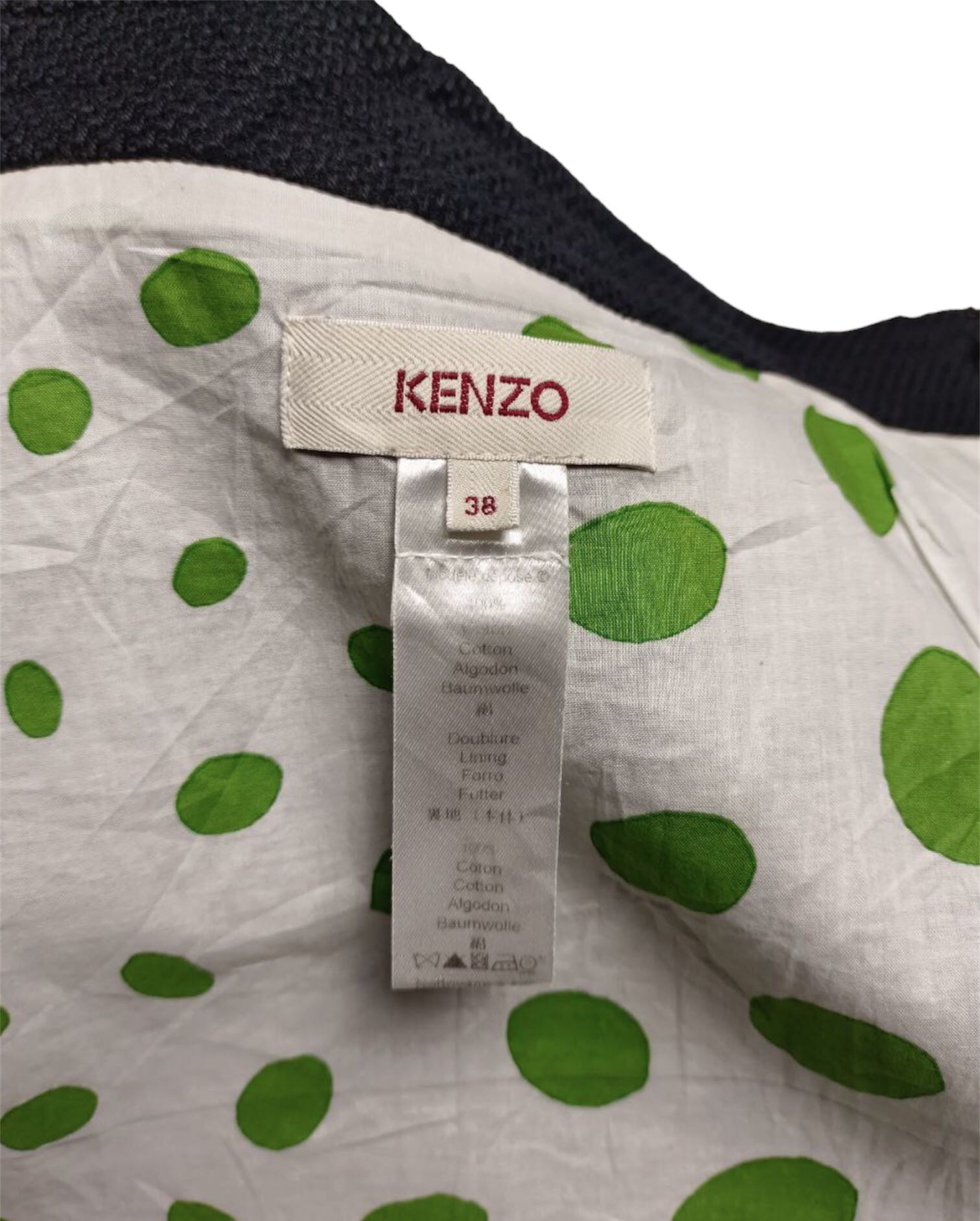 Kenzo Cotton Mini Skirt Made in Slovakia Size 38 - 5